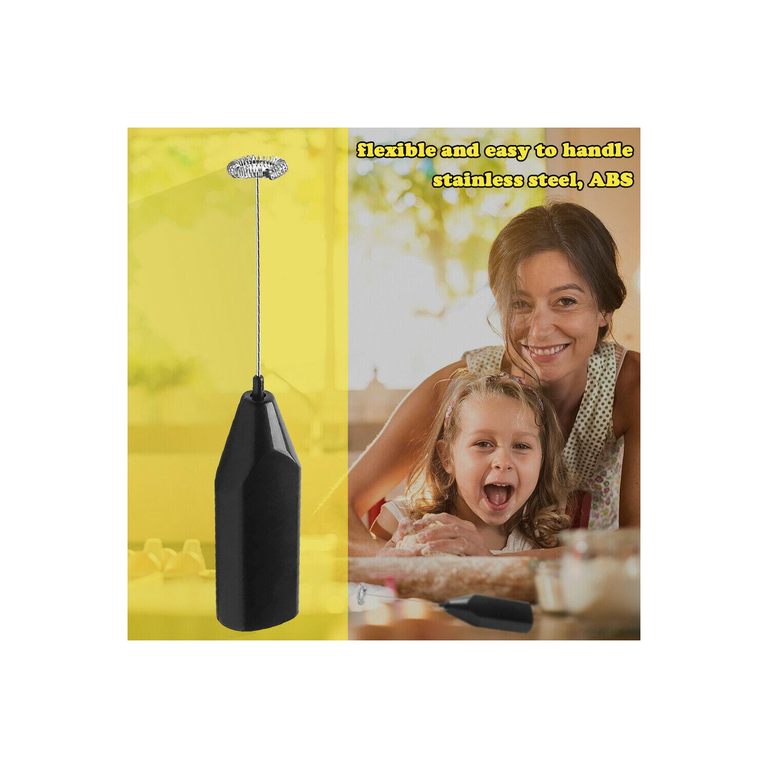 Handheld Cream Beater Milk Coffee Whisk Mixer Electric Egg Frother Stirrer