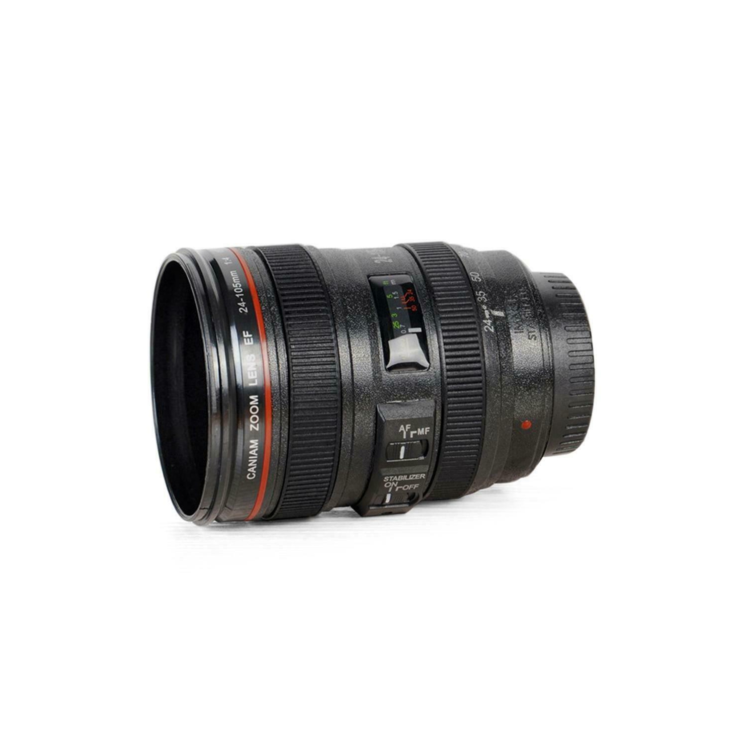 Creative Cups SLR Camera Lens Shaped Mugs 350lm Stainless Steel Drinkware