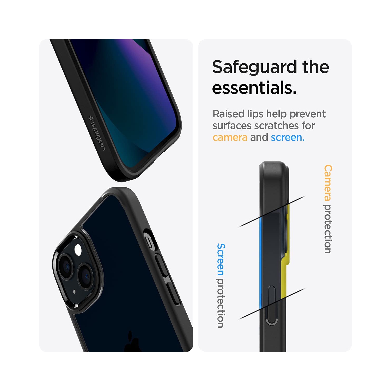 Étui hybride Ultra de Spigen pour iPhone 13 d’Apple - Noir mat