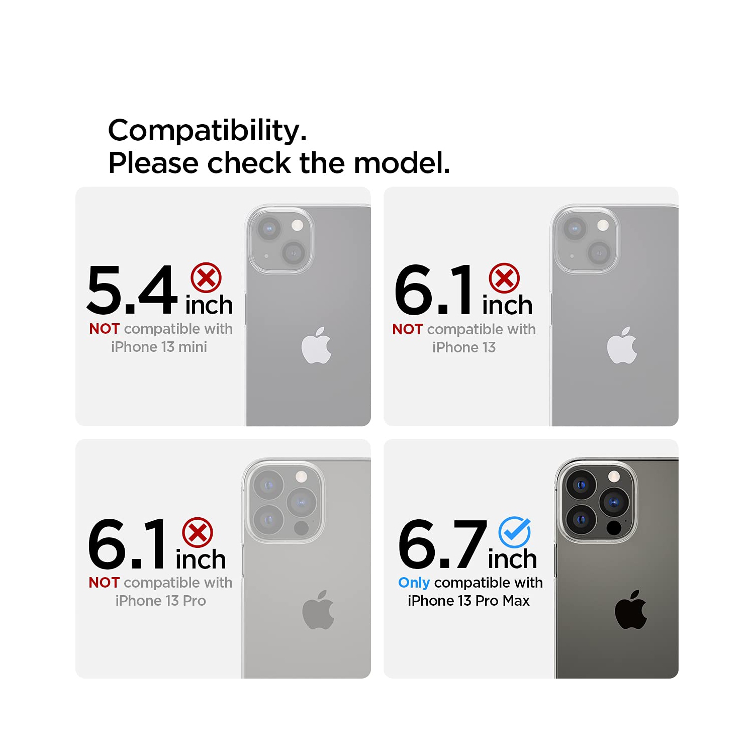 Spigen Ultra Hybrid Matte Designed for Apple iPhone 13 Pro Max Case - Frost Black