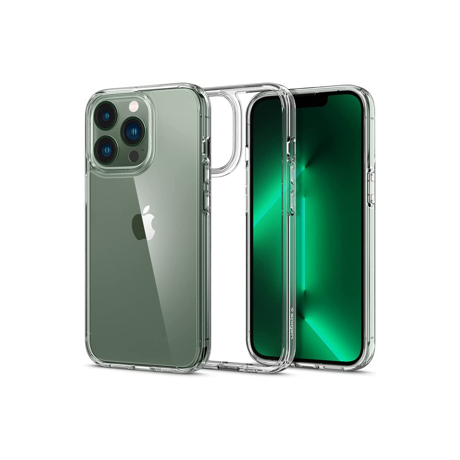 Spigen Ultra Hybrid [Anti-Yellowing Technology] Designed for iPhone 13 Pro Case (2021) - Crystal Clear