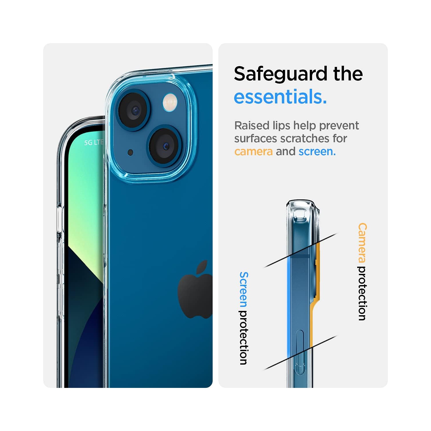 Étui Liquid Crystal de Spigen pour iPhone 13 d’Apple - transparent