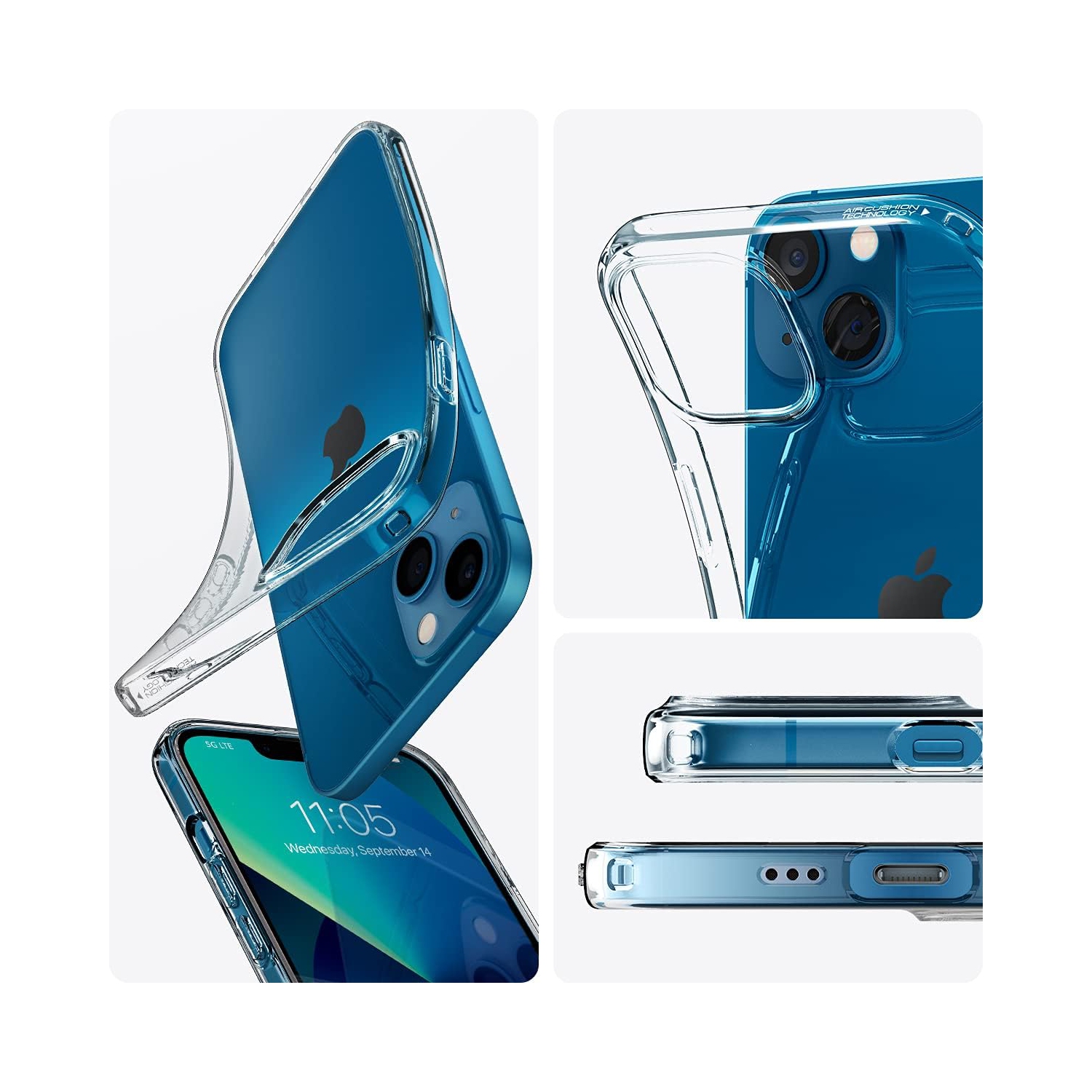 Étui Liquid Crystal de Spigen pour iPhone 13 d’Apple - transparent