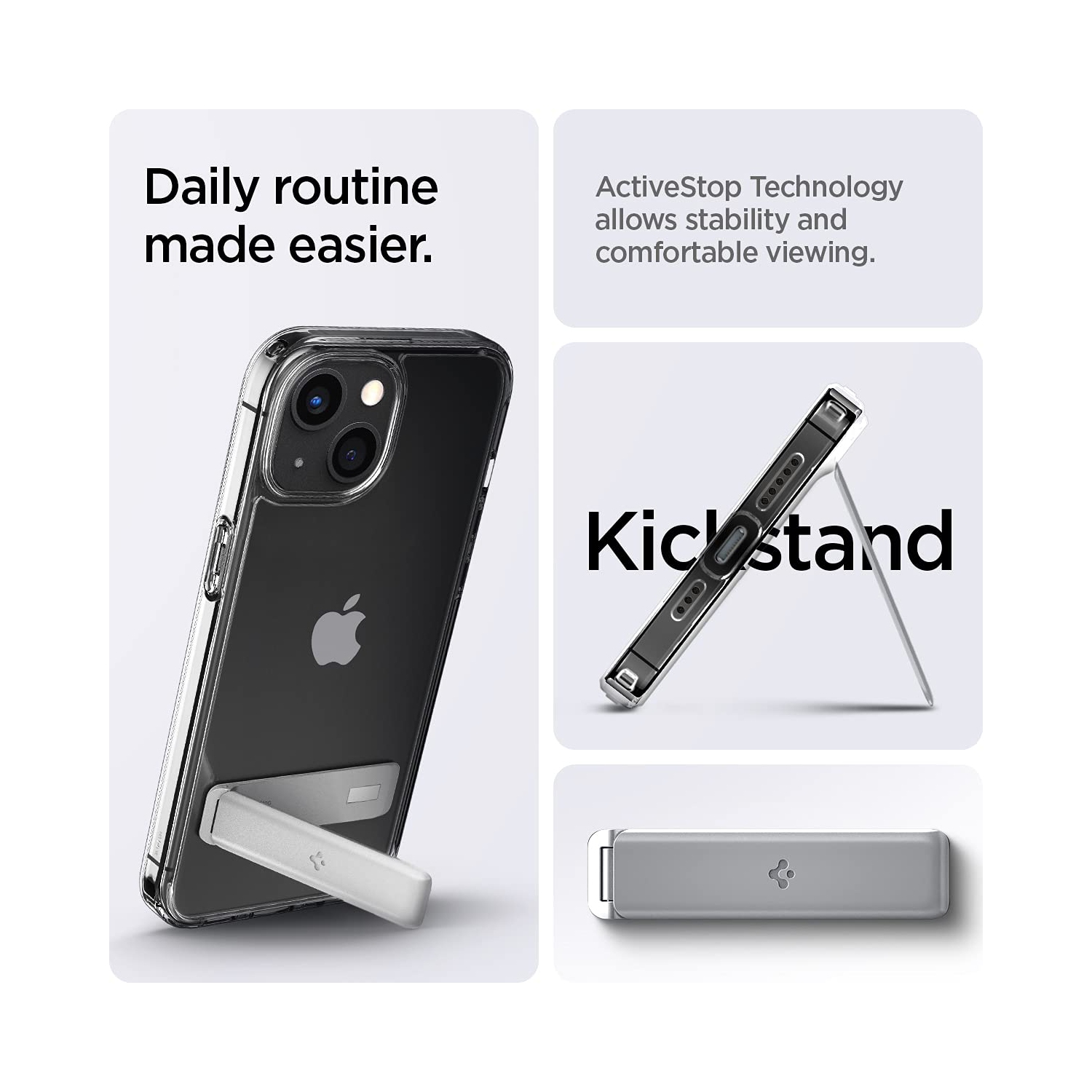 Spigen Ultra Hybrid S pour étui iPhone 13 d’Apple - transparent