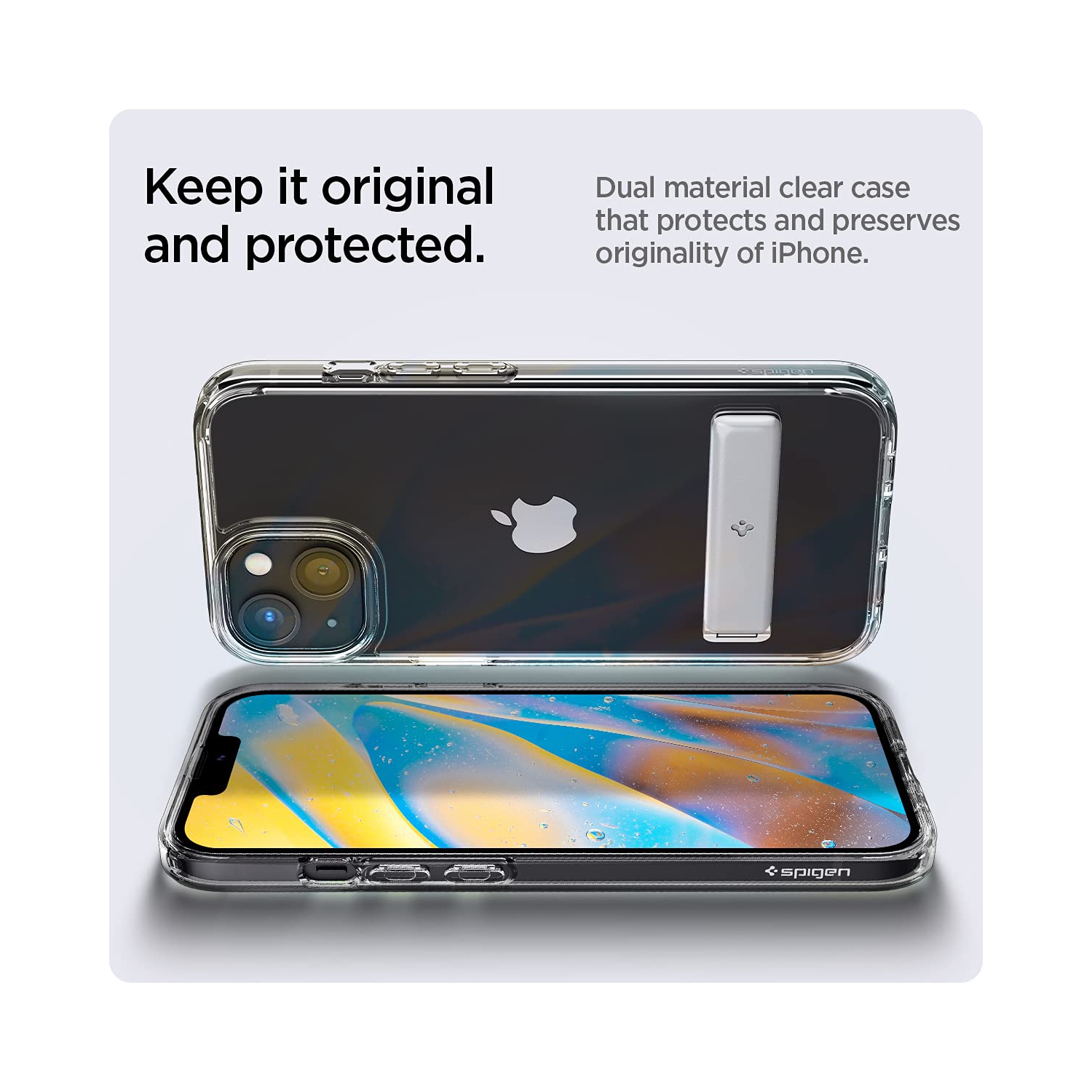 Spigen Ultra Hybrid S pour étui iPhone 13 d’Apple - transparent