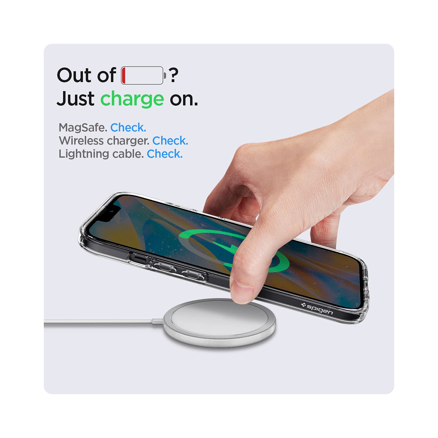 Spigen Ultra Hybrid S pour étui iPhone 13 d’Apple - transparent