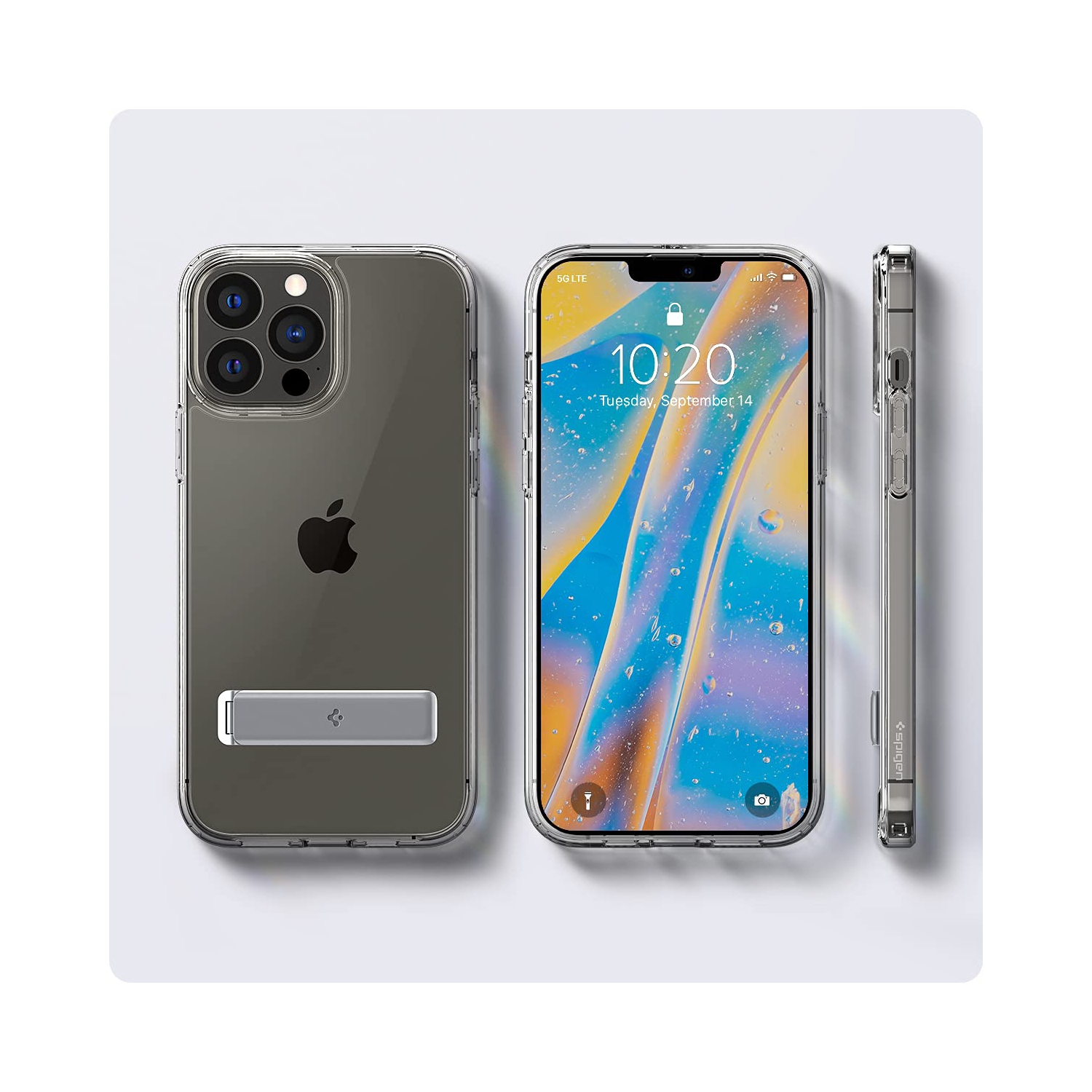 Spigen Ultra Hybrid S pour étui iPhone 13 d’Apple - transparent