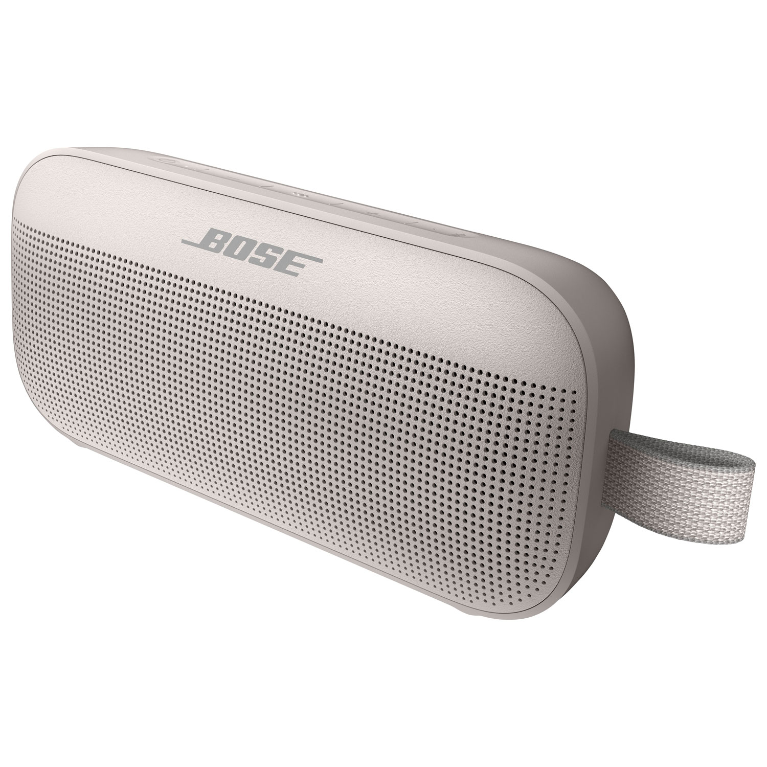 Haut-parleur sans fil Bluetooth étanche SoundLink Flex de Bose - Blanc fumée