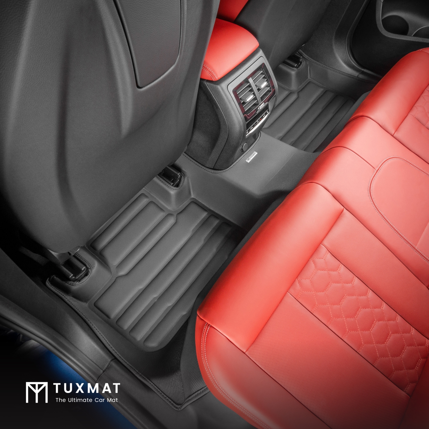 TuxMat - For BMW X3 2018-2024 Models - Custom Car Mats - Maximum Coverage, All Weather, Laser Measured - This Full Set Includes 1st and 2nd Rows