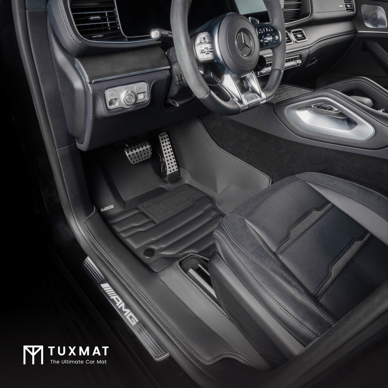 TuxMat - For Mercedes-Benz GLE Coupe 2020-2026 Models - Custom Car Mats - Maximum Coverage, All Weather, Laser Measured - This Full Set Includes 1st