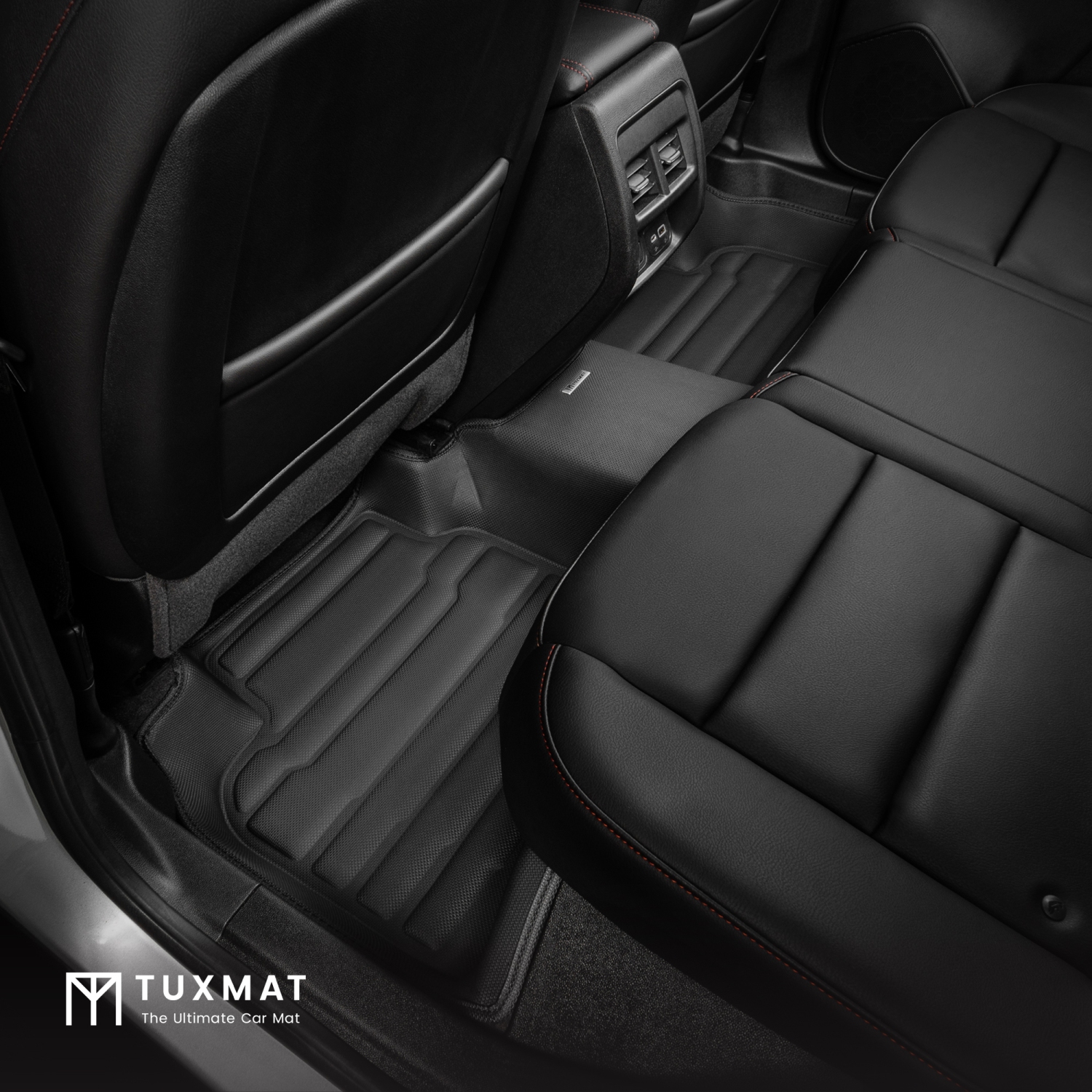 TuxMat - For Cadillac XT4 2019-2025 Models - Custom Car Mats - Maximum Coverage, All Weather, Laser Measured - This Full Set Includes 1st and 2nd Rows