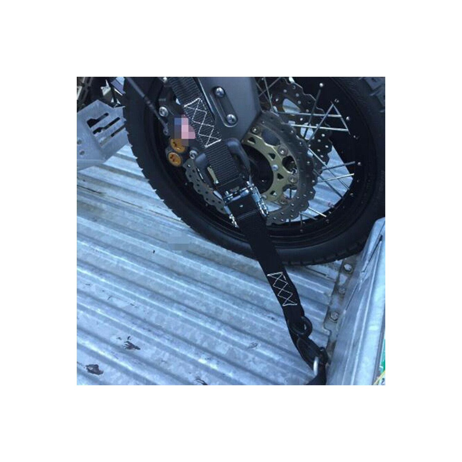 8pcs 13x1 inch Soft Loop Tie-Down Strap for Securing ATV Motorcycle