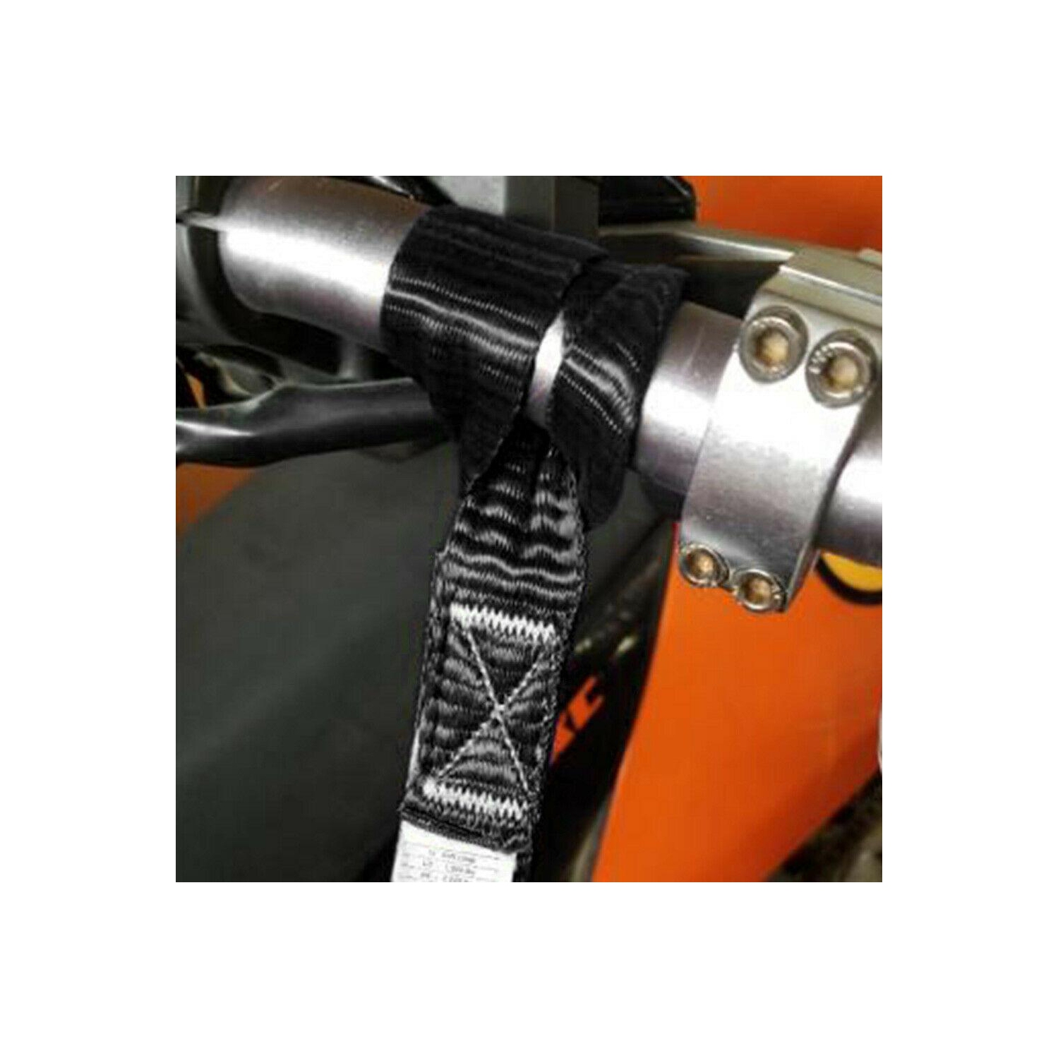 8pcs 13x1 inch Soft Loop Tie-Down Strap for Securing ATV Motorcycle