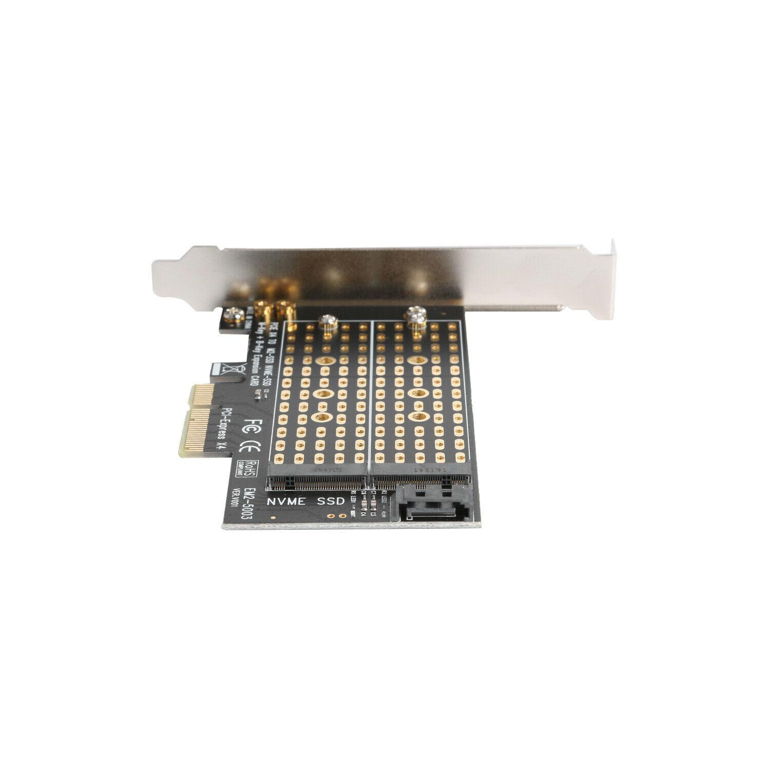 M.2 NVME to PCIE Adapter M+B Key SSD to PCI-E 3.0 X4 SATA Expansion Card