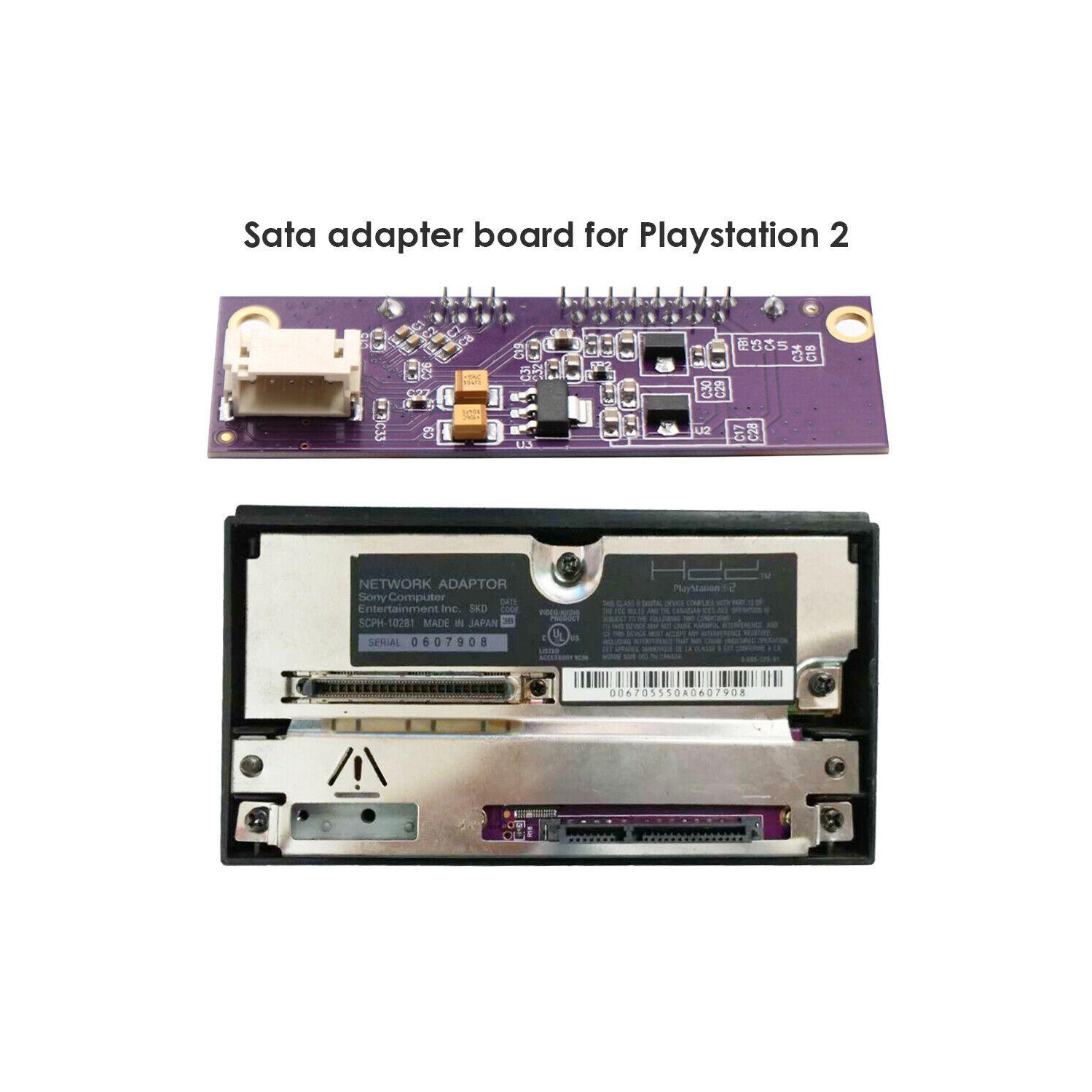 SATA Adapter Upgrade Board for SONY PS2 IDE Original Network Adapter Module
