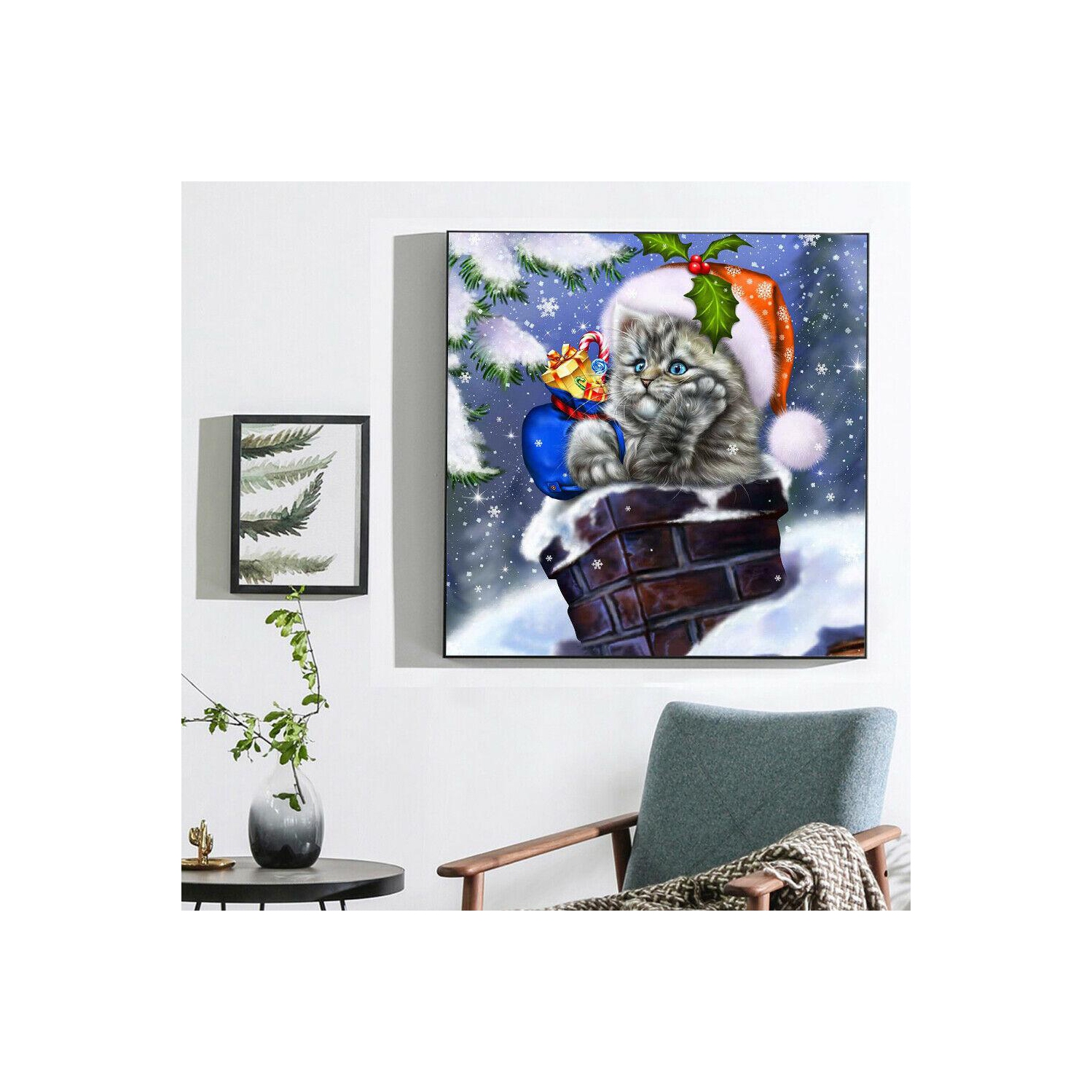 Christmas 5D DIY Full Round Drill Diamond Painting Craft Kits