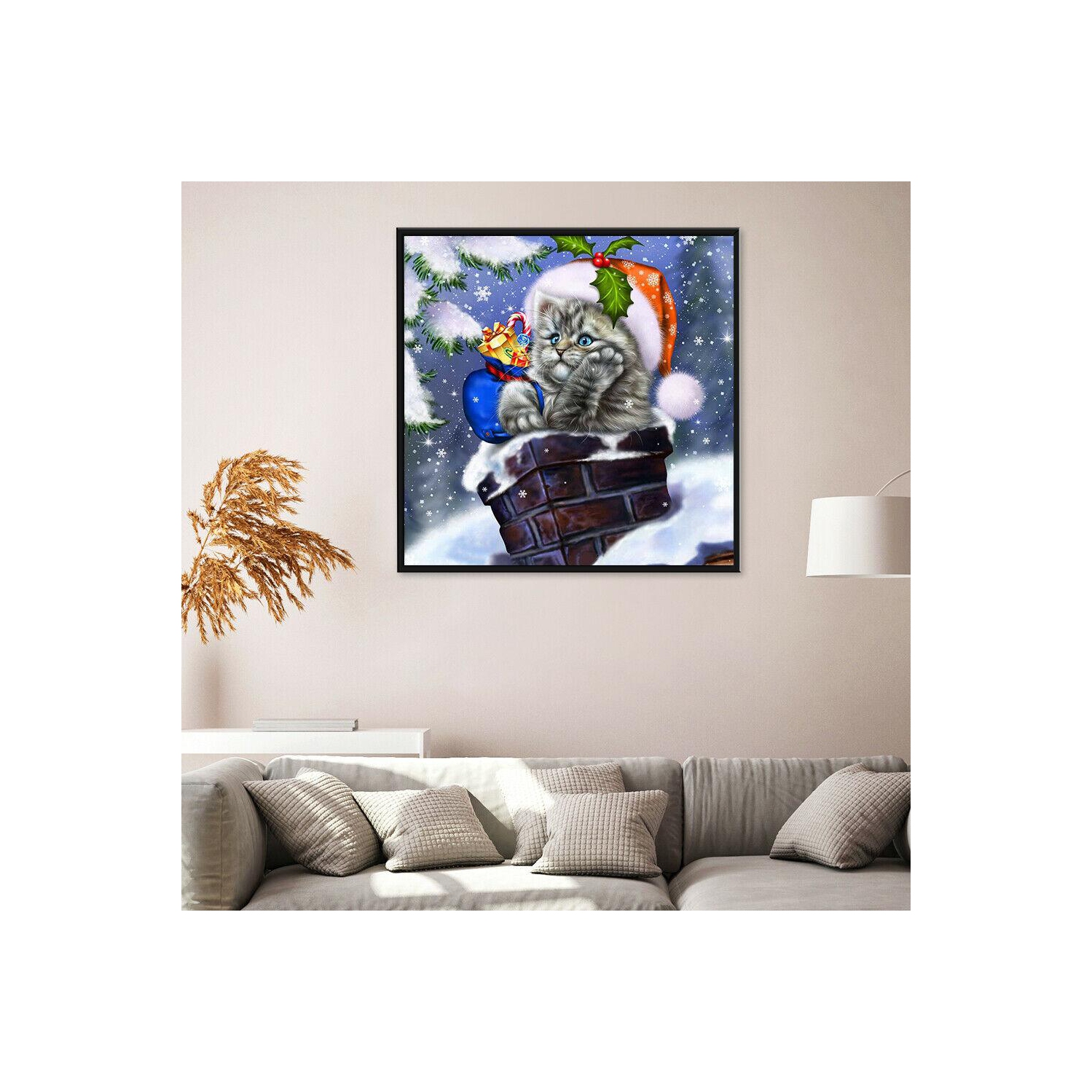 Christmas 5D DIY Full Round Drill Diamond Painting Craft Kits