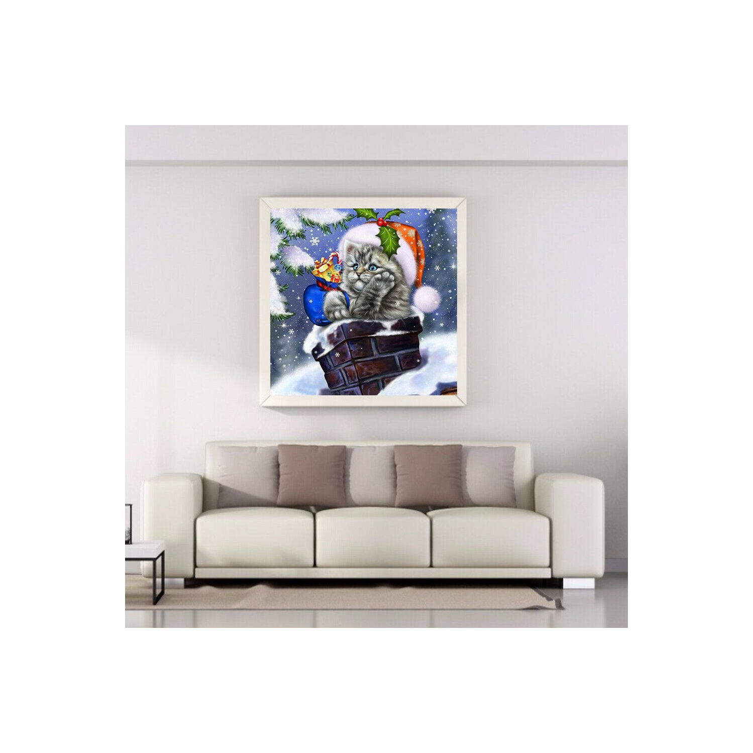 Christmas 5D DIY Full Round Drill Diamond Painting Craft Kits