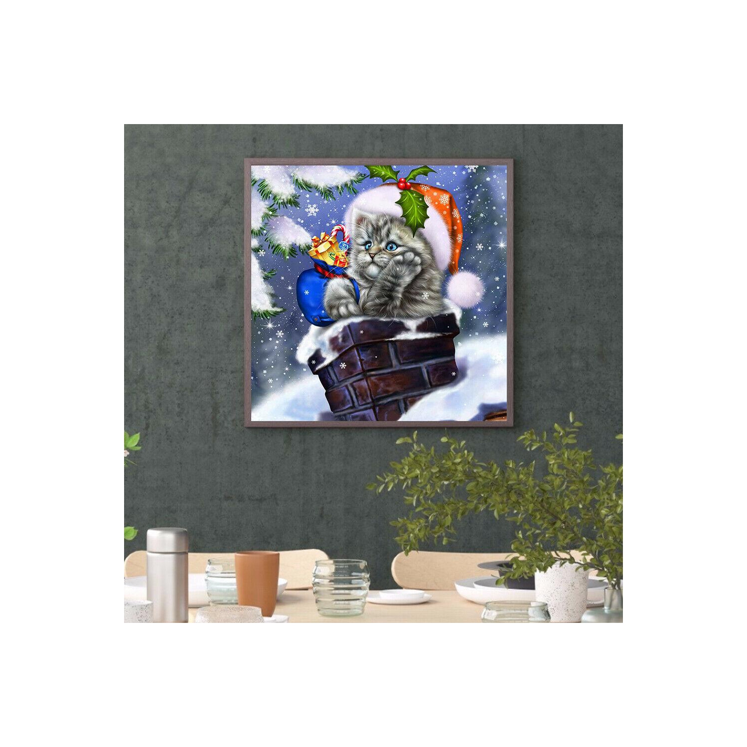 Christmas 5D DIY Full Round Drill Diamond Painting Craft Kits