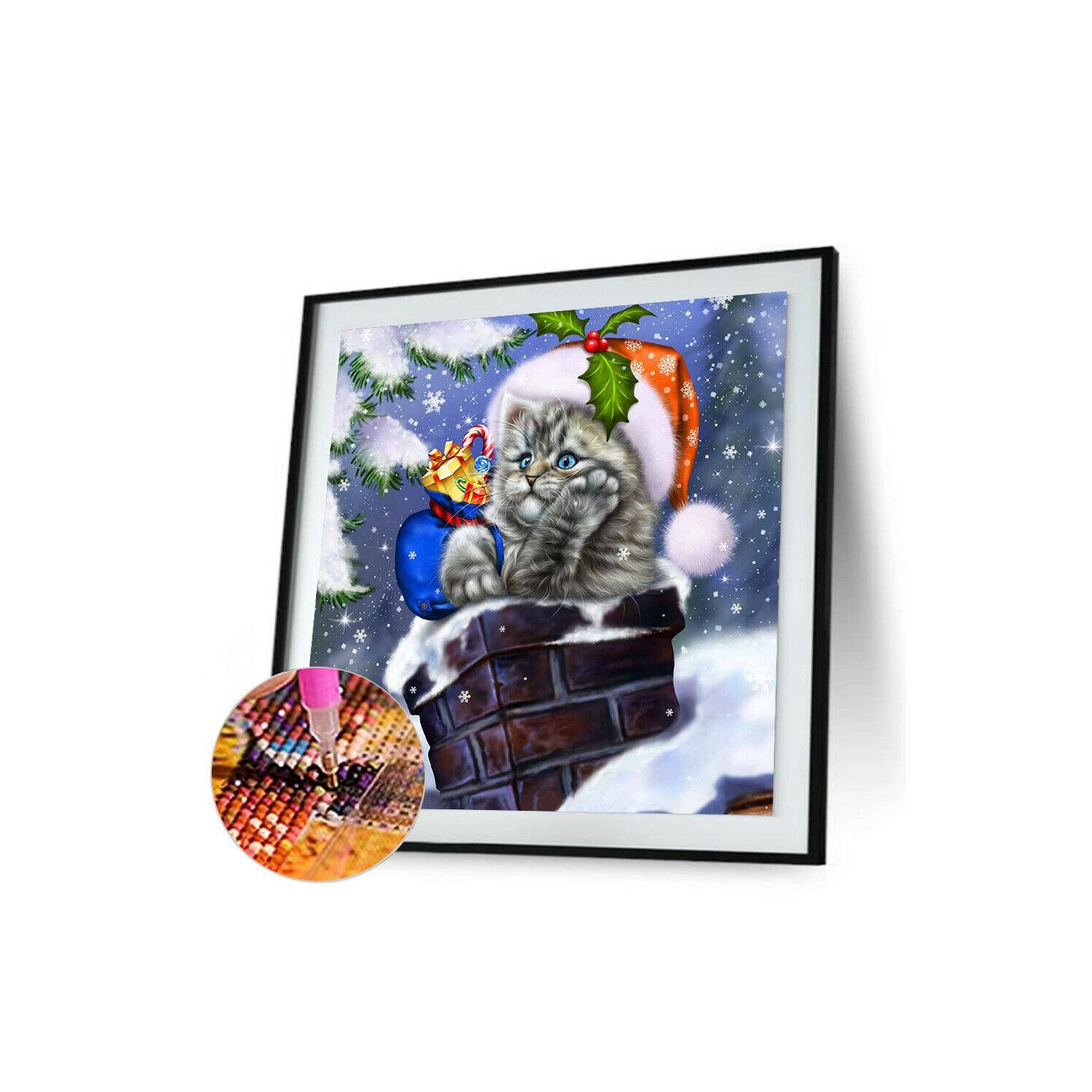 Christmas 5D DIY Full Round Drill Diamond Painting Craft Kits