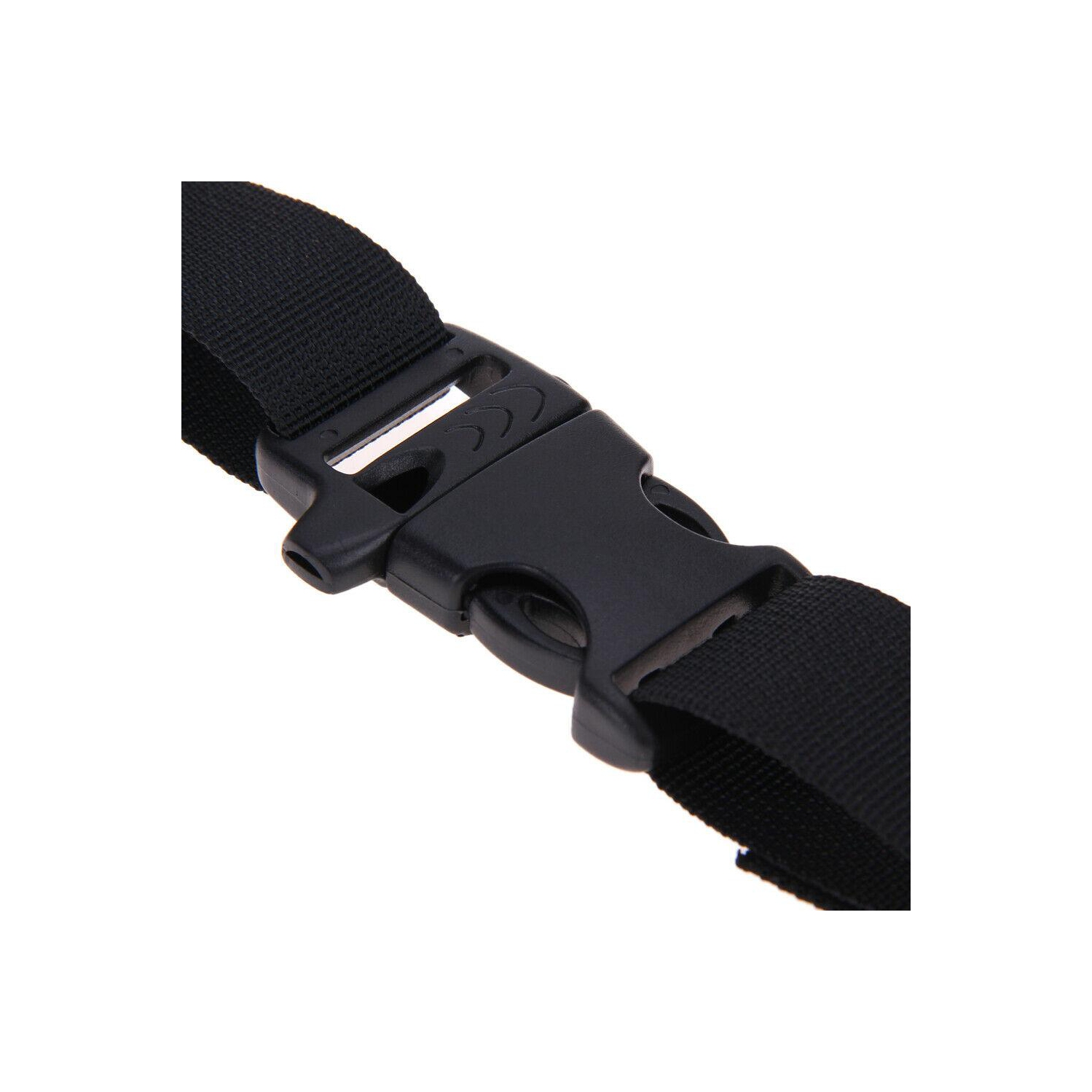 Adjustable Nylon Webbing Sternum Strap Backpack Chest Harness with Whistle