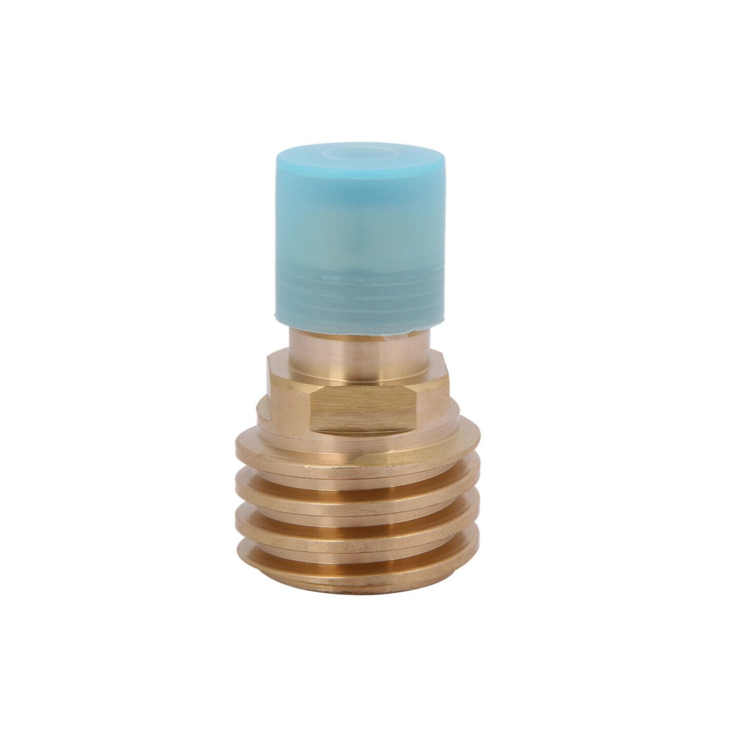 Converts Propane LP TANK POL Service Valve to QCC Outlet Brass Adapter