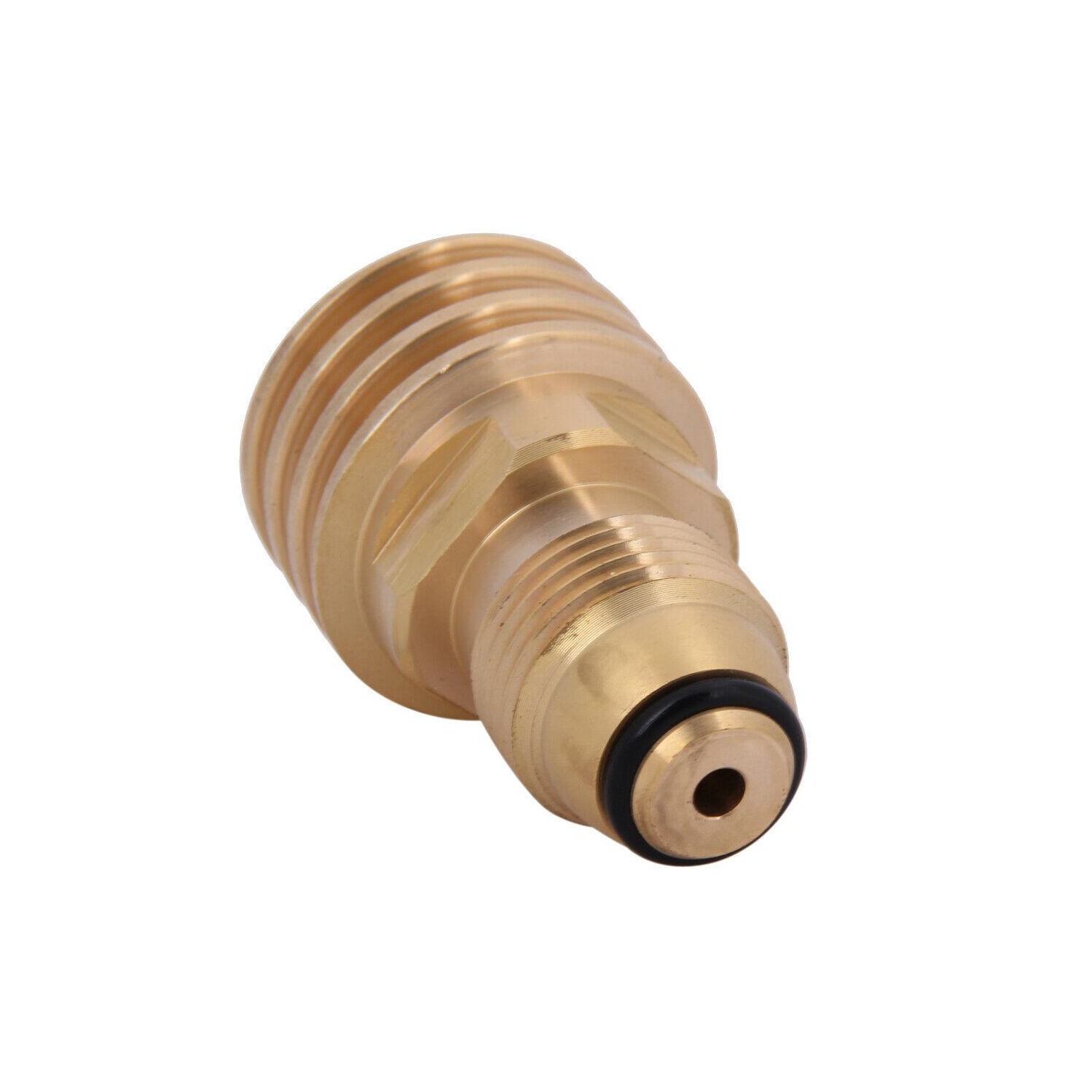 Converts Propane LP TANK POL Service Valve to QCC Outlet Brass Adapter