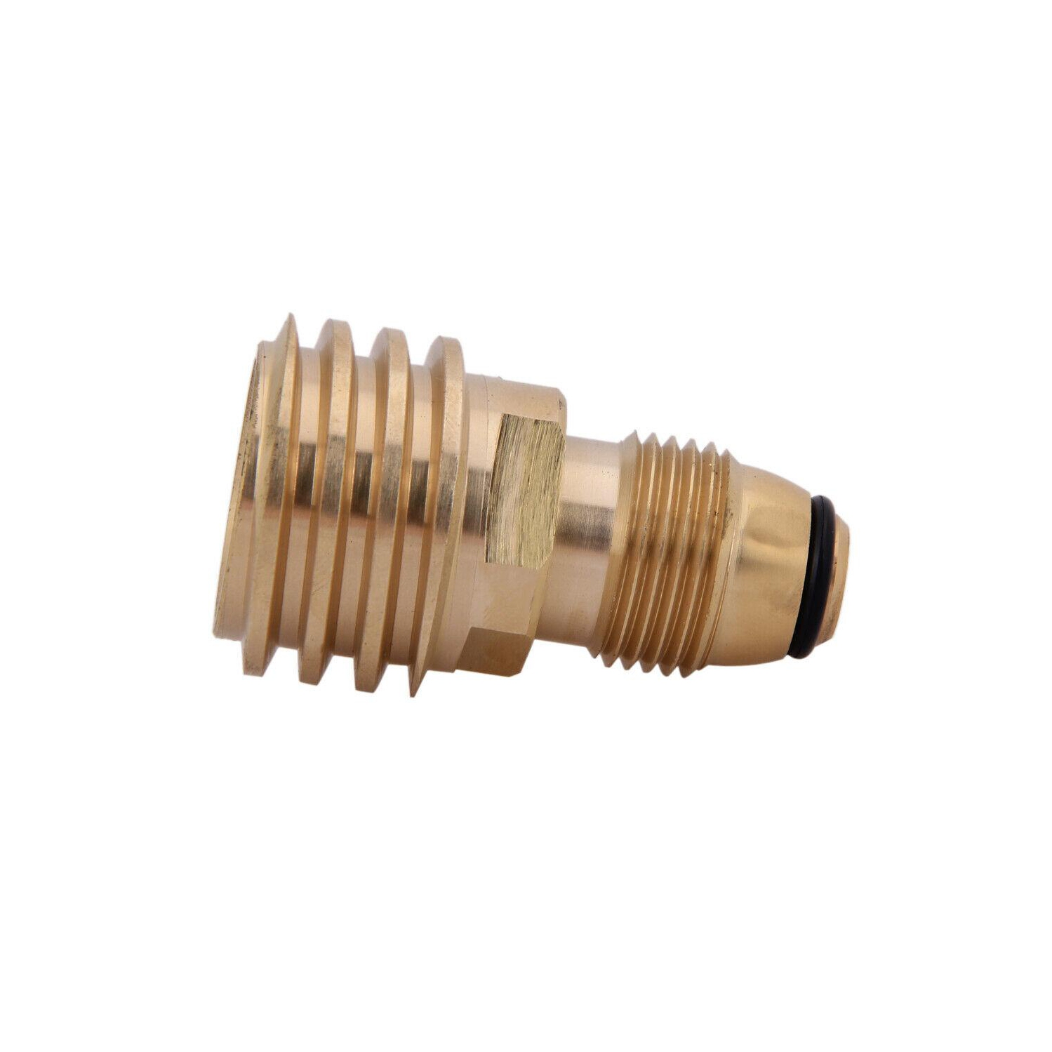 Converts Propane LP TANK POL Service Valve to QCC Outlet Brass Adapter