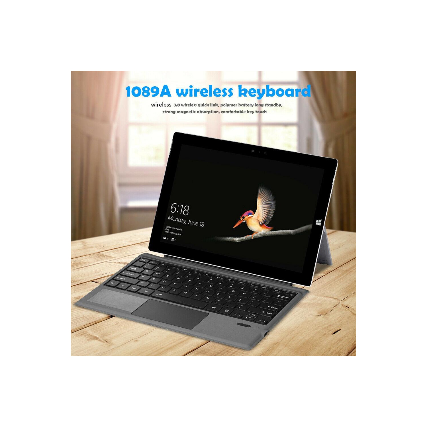 Wireless Bluetooth-compatible 3.0 Tablet Keyboard for Surface Pro 3/4/5/6/7