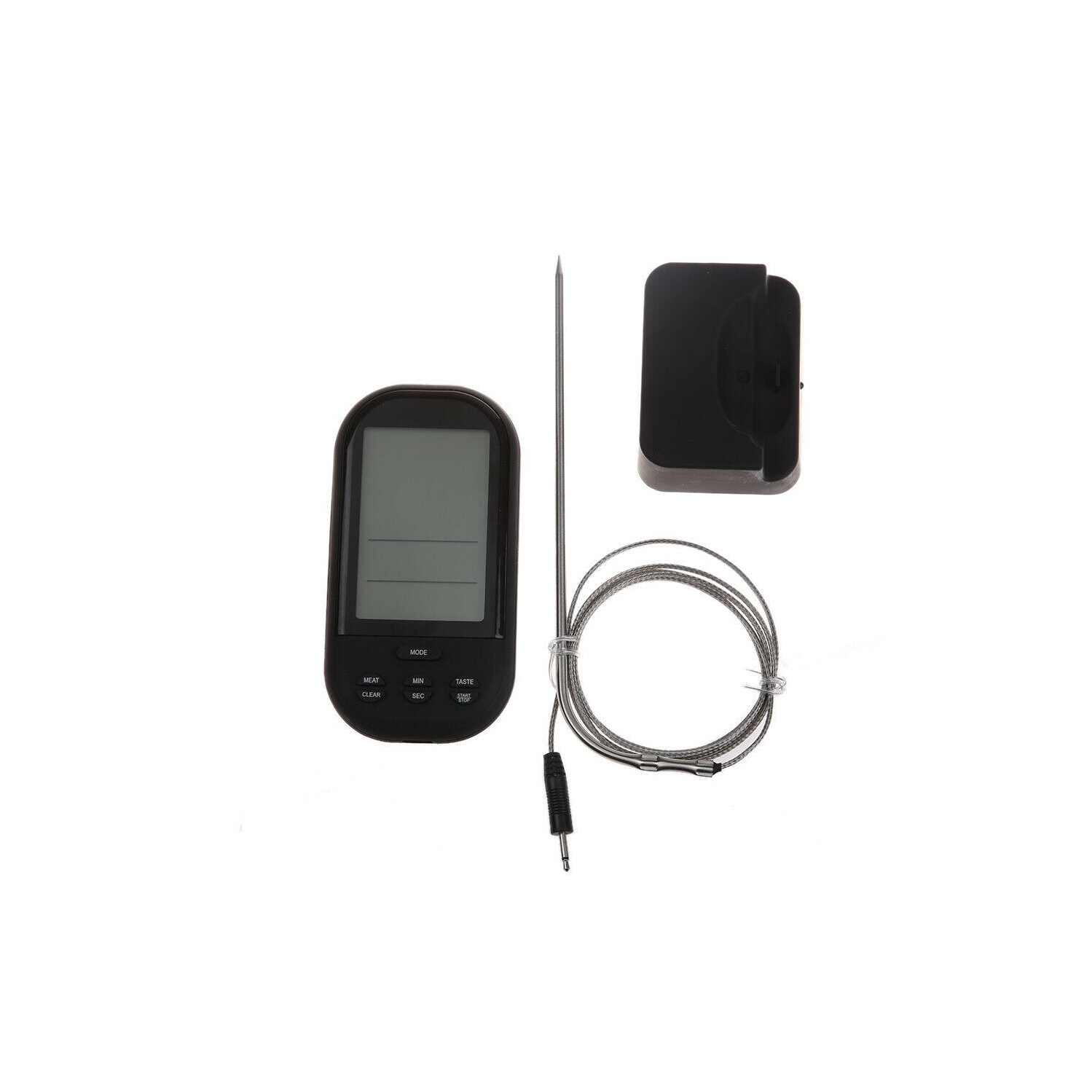 Wireless LCD Remote Thermometer For BBQ Meat Kitchen Oven Food Cooking