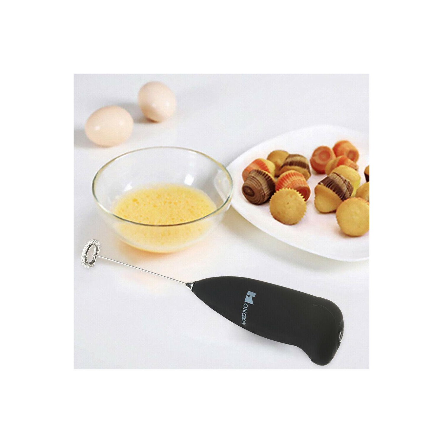 Handheld Electric Egg Beater Milk Drink Coffee Frother Foamer Whisk Mixer