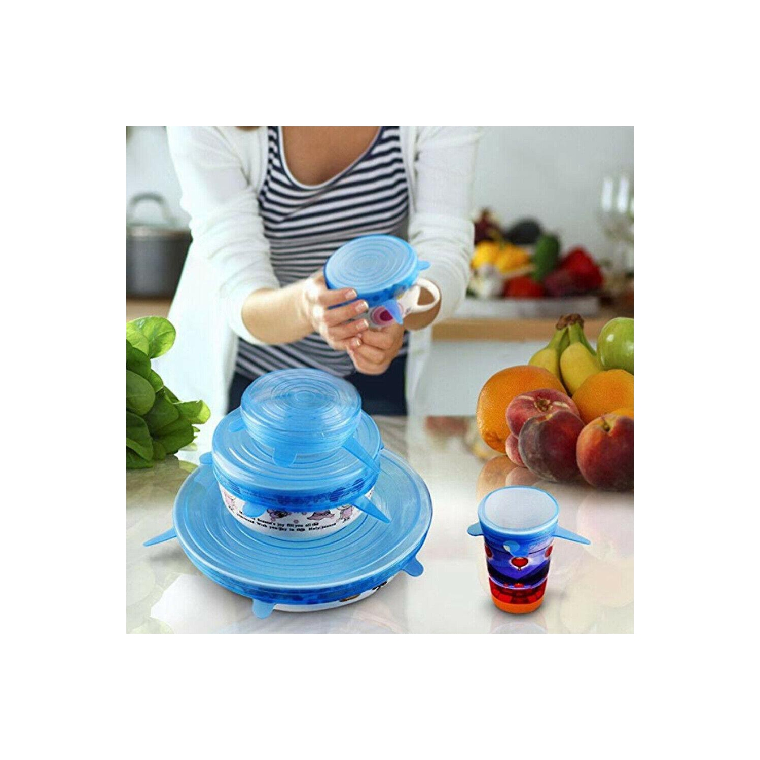 Silicone Stretch Lid Bowl Pot Food Fresh Seal Cover