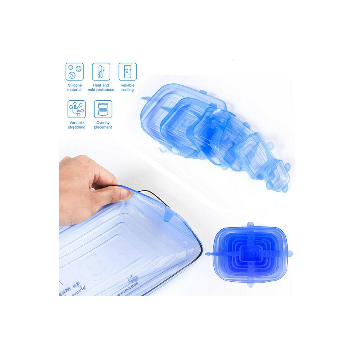 Silicone Stretch Lid Bowl Pot Food Fresh Seal Cover