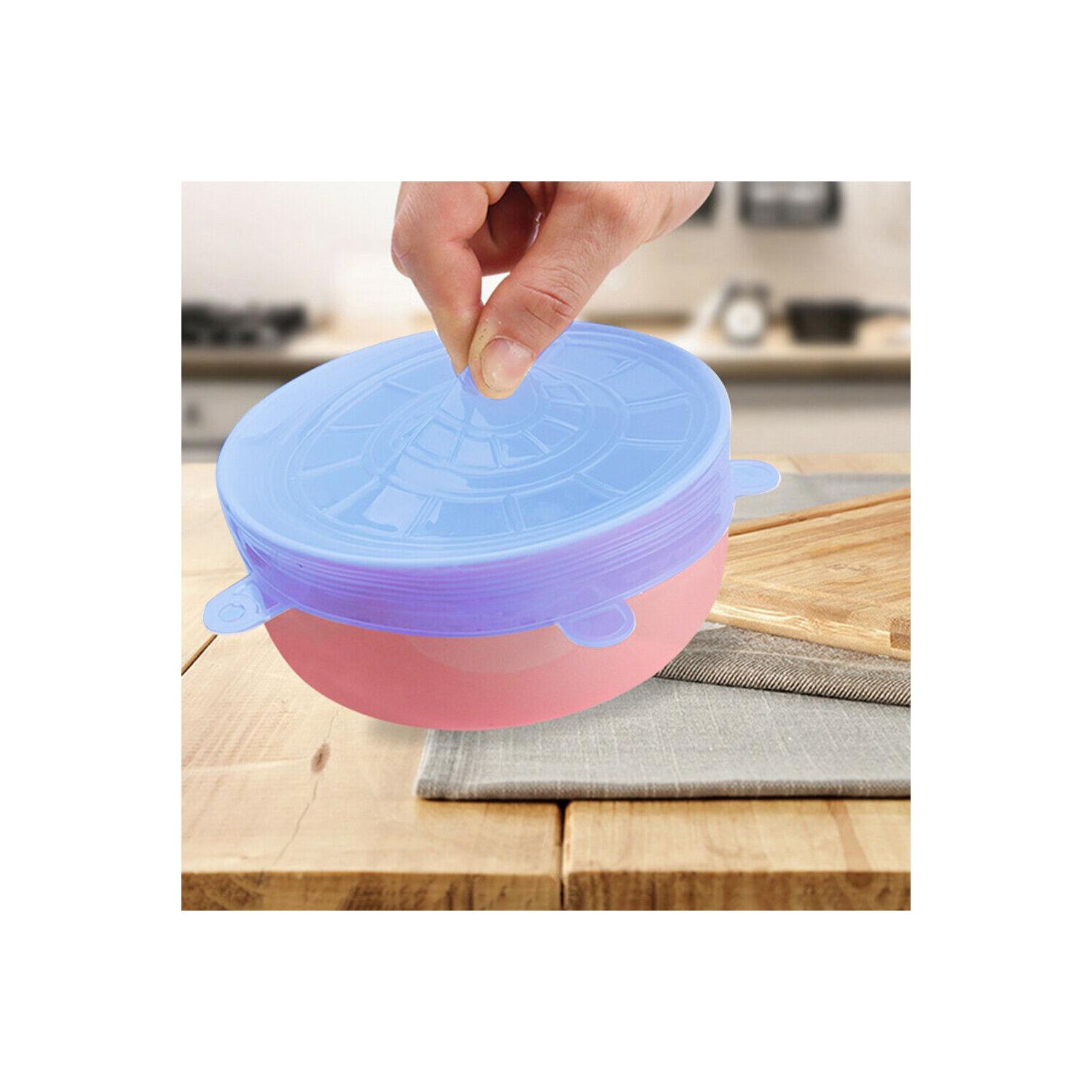 Silicone Stretch Lid Bowl Pot Food Fresh Seal Cover