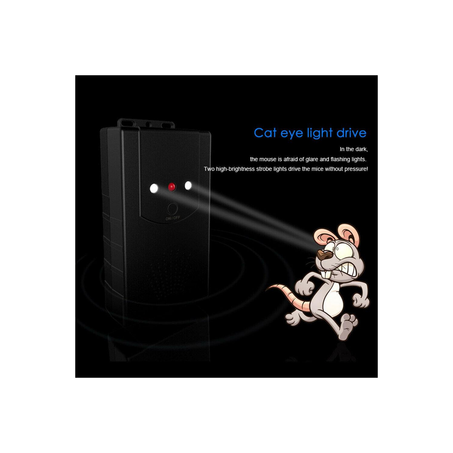 Car Ultrasonic Mouse Rat Mice Repeller 3 Modes Electronic Rodent Deterrent