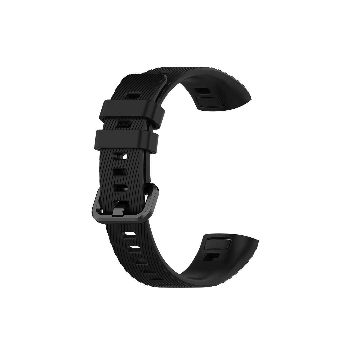 Soft TPU Watch Band Bracelet Wrist Strap for Huawei Band 3 Pro (Black)