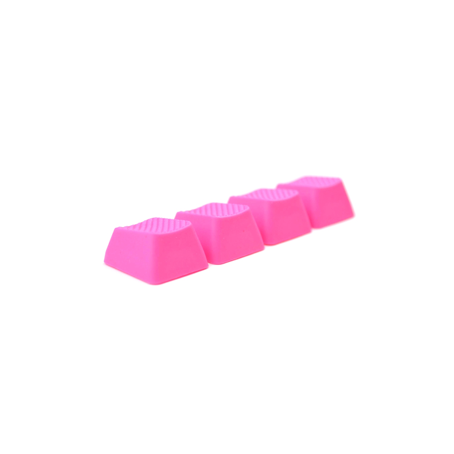 Rubber Gaming Keycaps blank - neon Pink