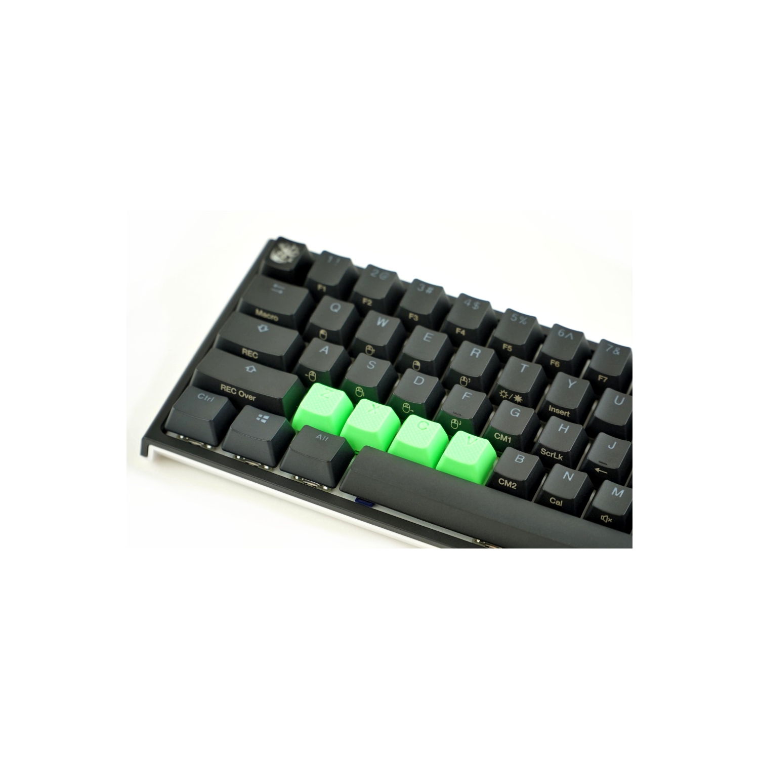 Rubber Gaming Keycaps ZXCV - Neon Green