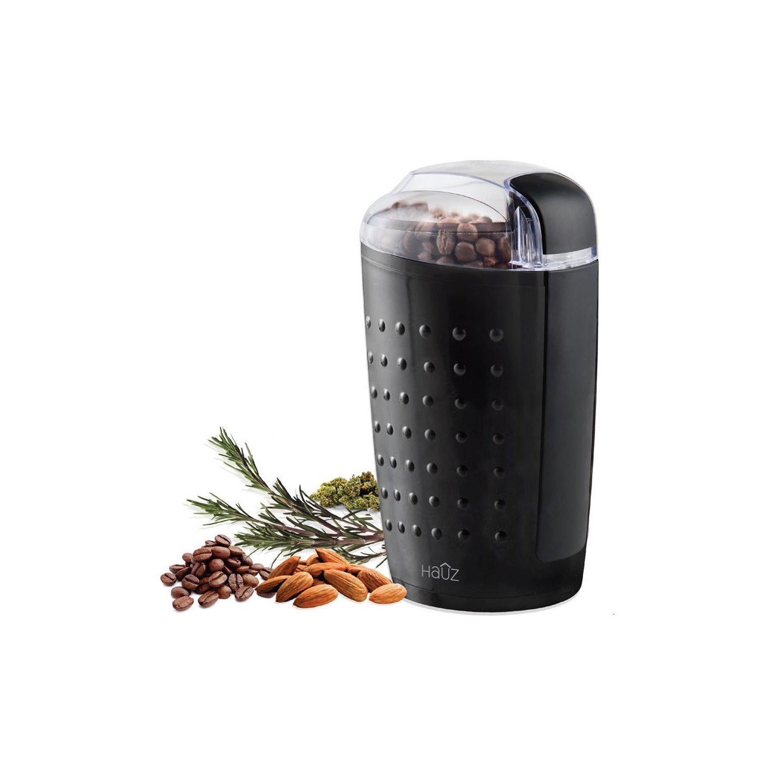 Hauz ACG473 - Electric Grinder for Coffee Spices and Herbs, Black