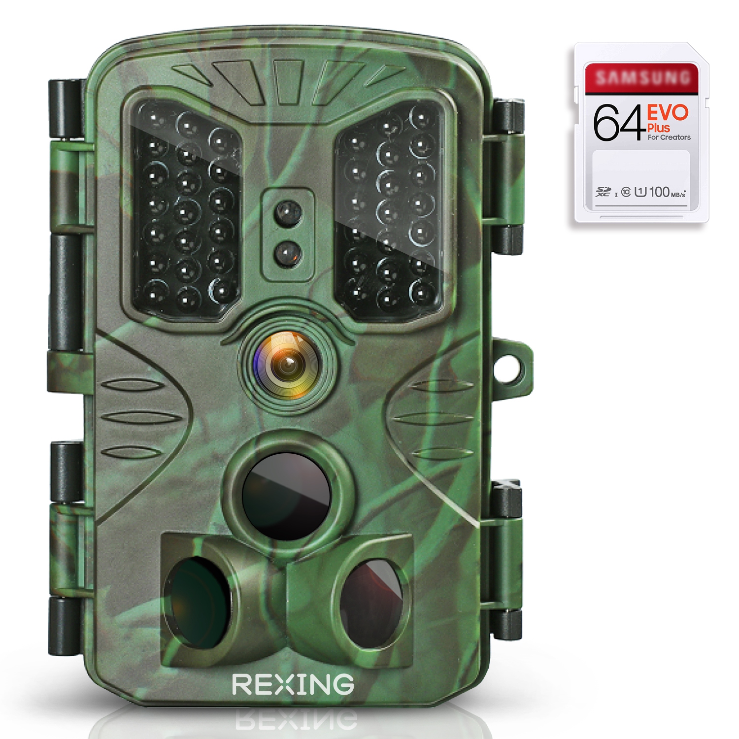 Rexing H1 Blackhawk Trail Camera with Day and Night Ultra Fast Motion Detection - Green