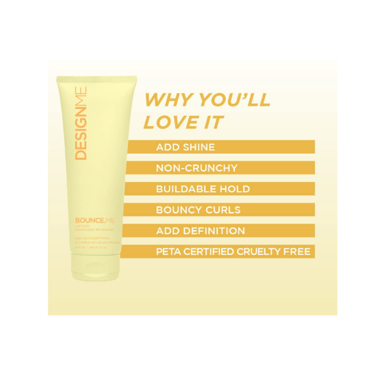 Design.ME Bounce.Me Hair Curling Balm - 250mL