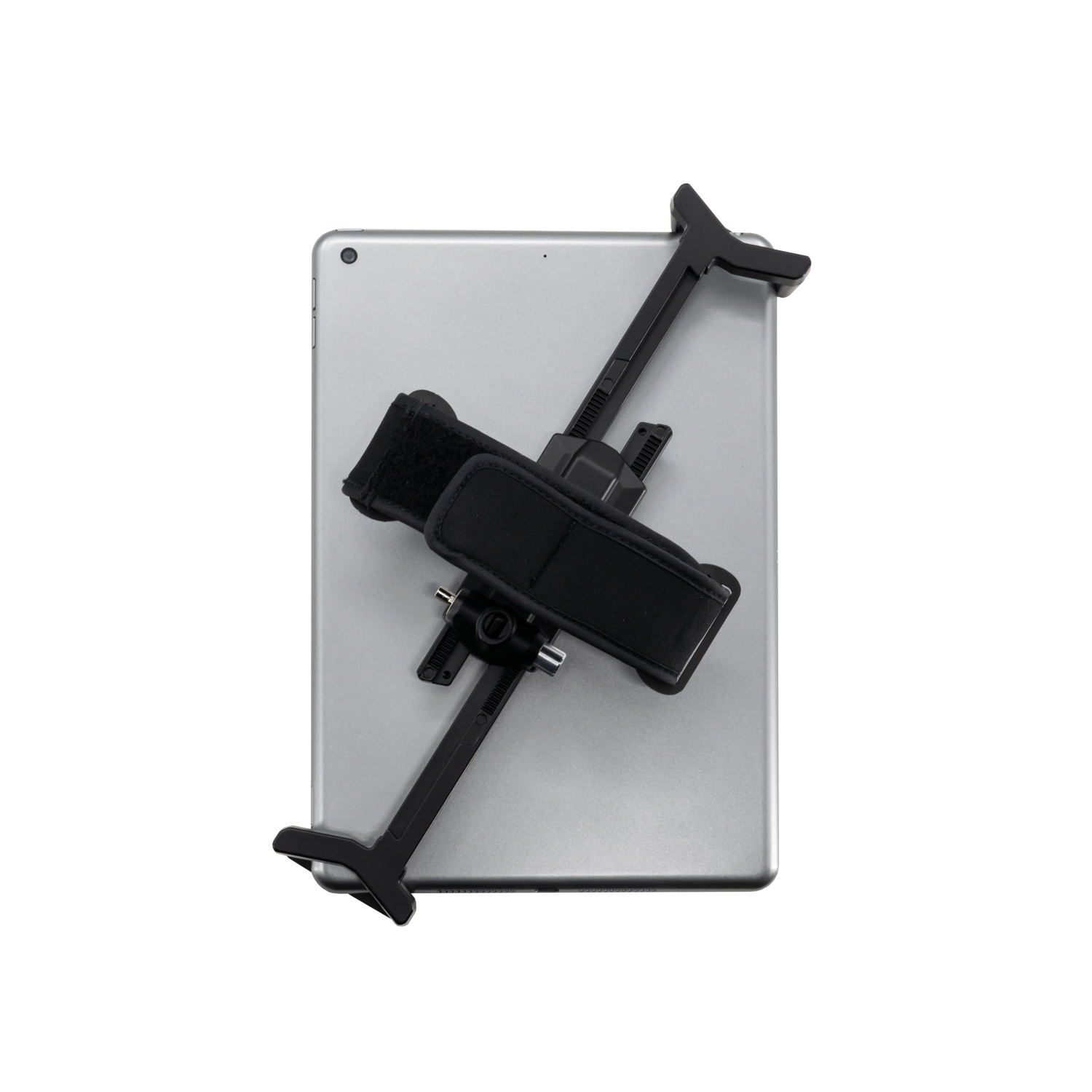 CTA Digital Adjustable Anti-Theft Security Grip with Hand Strap for 17.78-cm to 33.02-cm (13-in) Tablets - Black