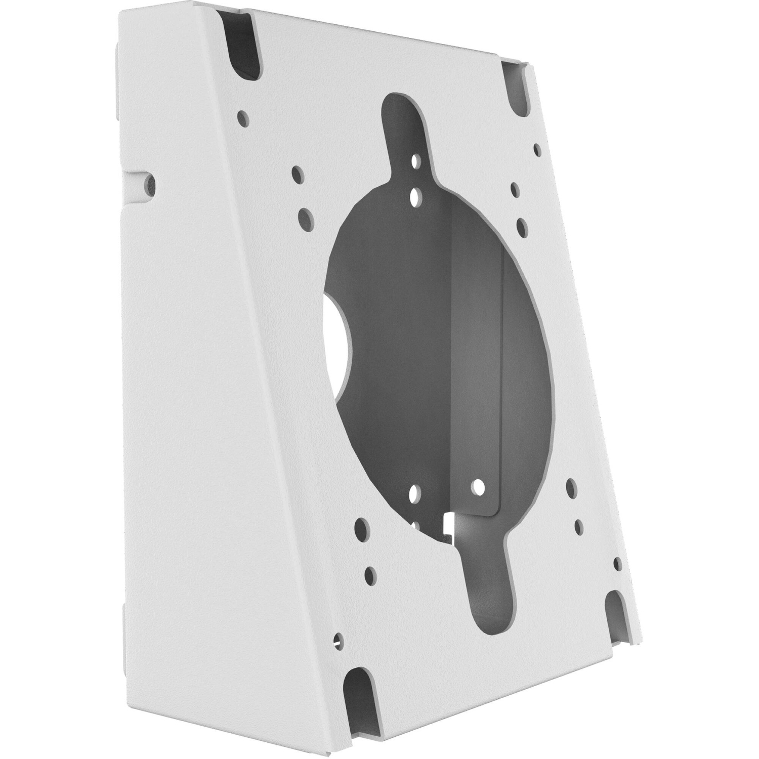 CTA Digital Prime Double VESA Wedge et Prise/PoE Cover pour Tablettes aux normes VESA 75 x 75 et 100 x 100 - Blanc