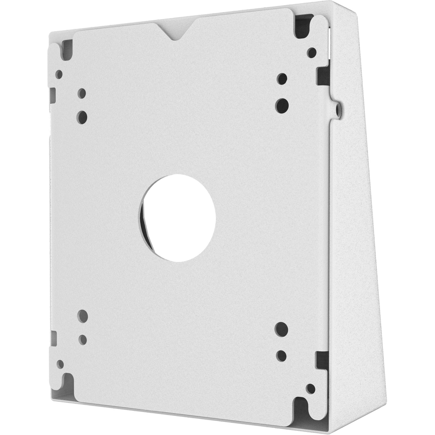 CTA Digital Prime Double VESA Wedge et Prise/PoE Cover pour Tablettes aux normes VESA 75 x 75 et 100 x 100 - Blanc