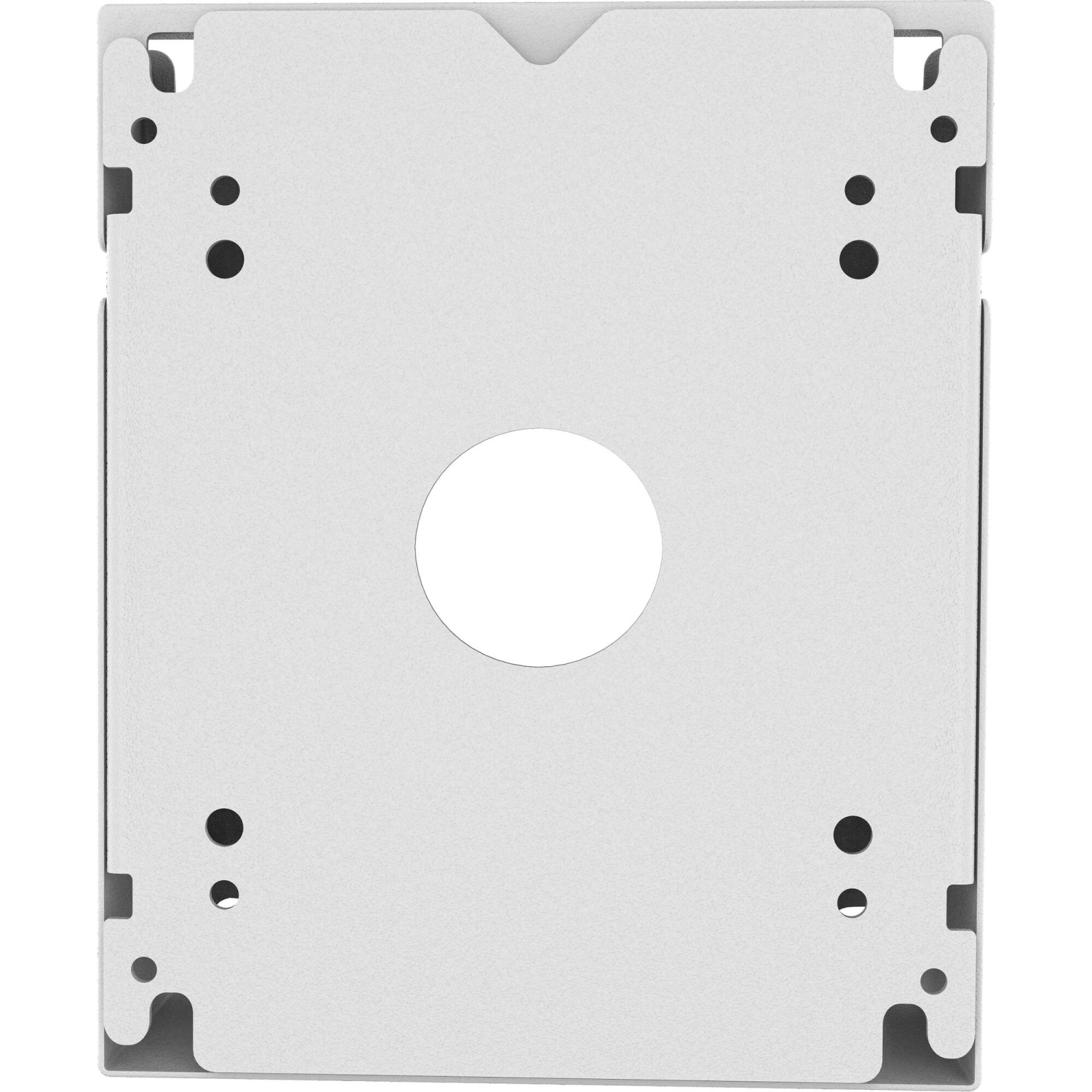 CTA Digital Prime Double VESA Wedge et Prise/PoE Cover pour Tablettes aux normes VESA 75 x 75 et 100 x 100 - Blanc