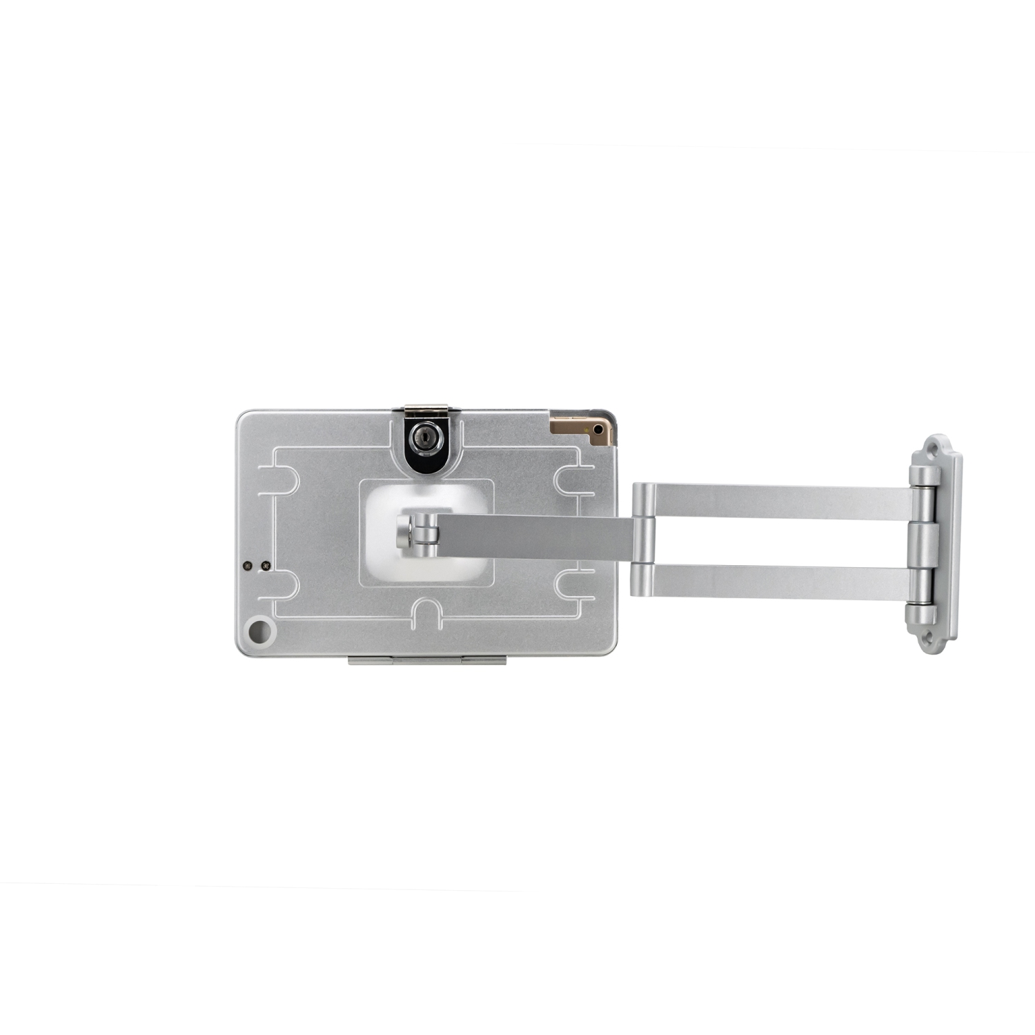 Boîtier CTA de sécurité à montage mural articulé numérique pour iPad 7e et 8e génération, iPad Air 3 et iPad Pro 10.5 - Argent