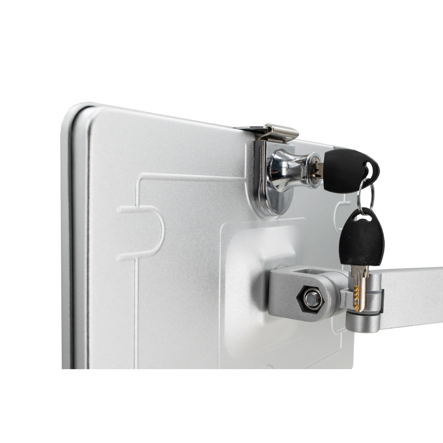 Boîtier CTA de sécurité à montage mural articulé numérique pour iPad 7e et 8e génération, iPad Air 3 et iPad Pro 10.5 - Argent