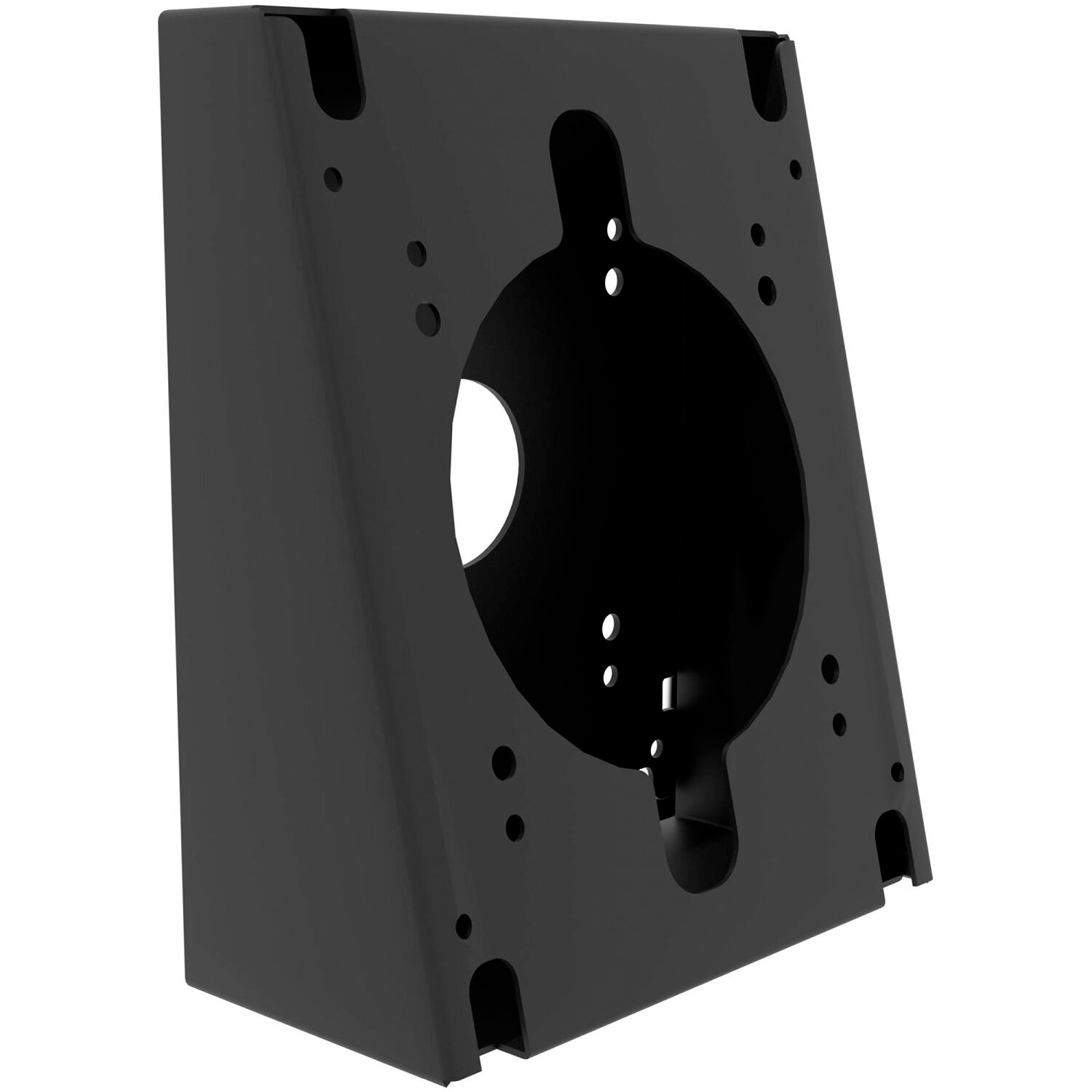 CTA Digital Prime Double VESA Wedge et Prise/PoE Cover pour Tablettes aux normes VESA 75 x 75 et 100 x 100 - Noir