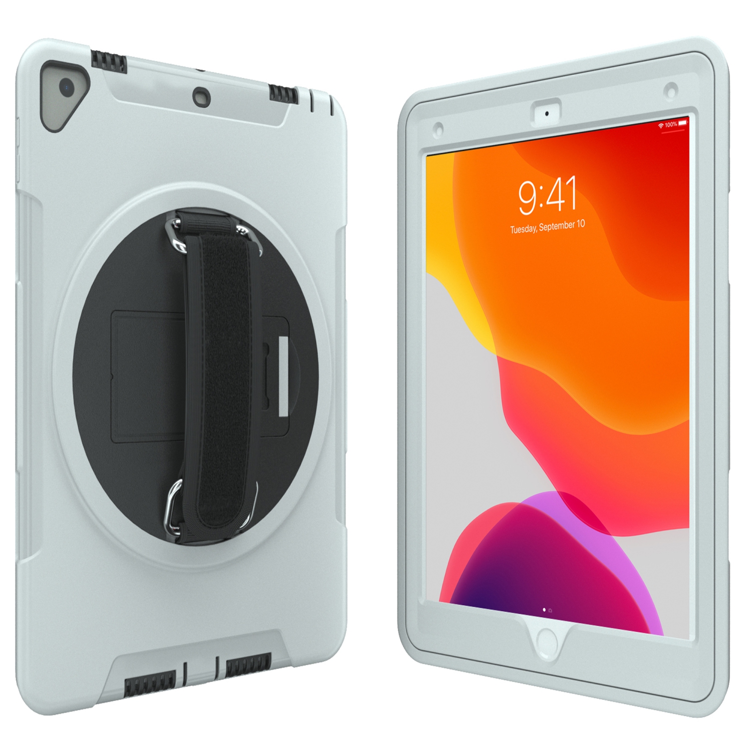 Étui de protection CTA Digital avec béquille rotative à 360 degrés intégrée pour iPad 7e et 8e génération 10.2 pouces, iPad Air 3 et iPad Pro 10.5