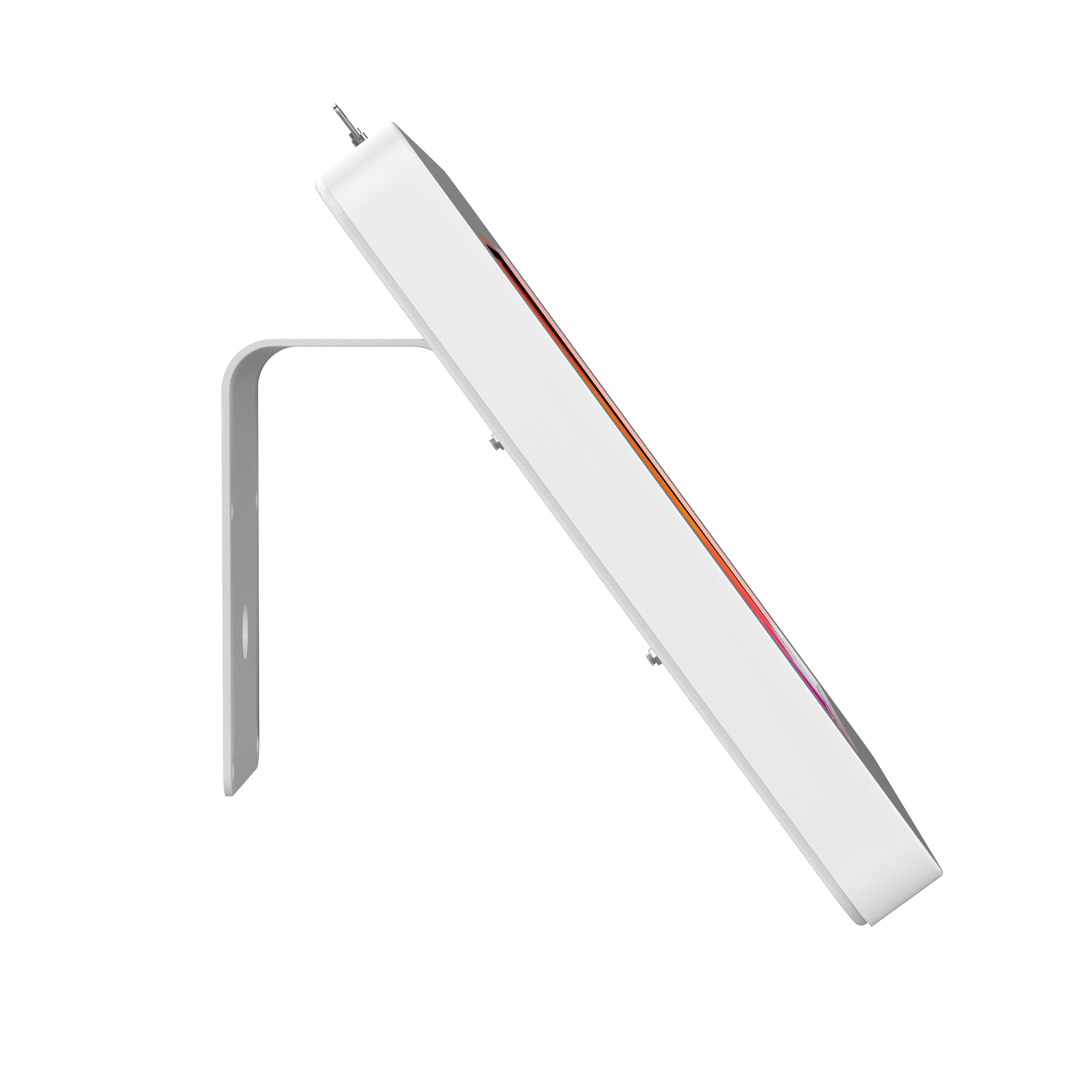 Support incurvé et support mural CTA Digital compatible VESA pour boîtiers de tablette Paragon - Blanc